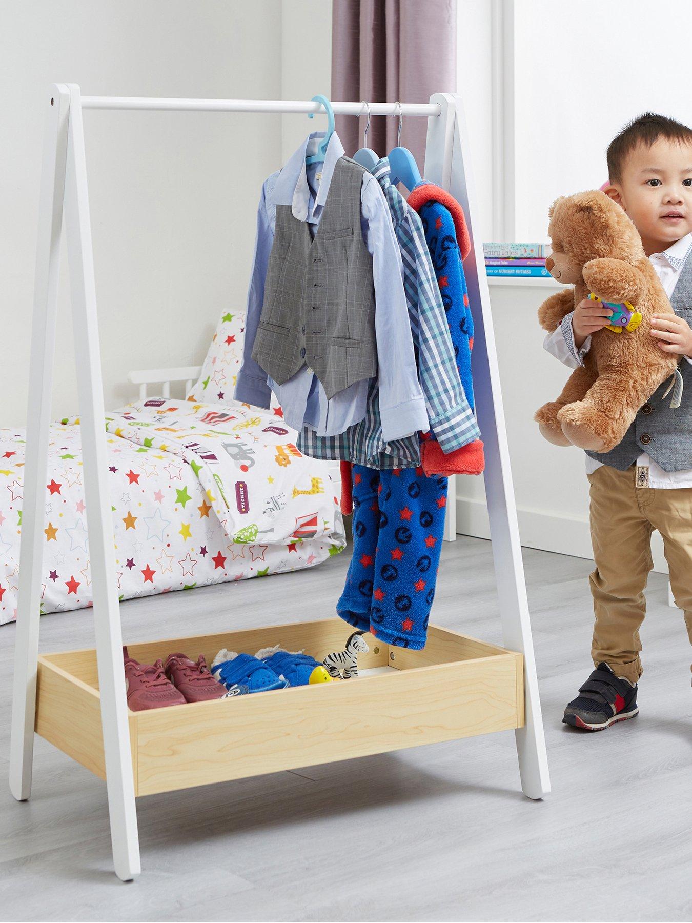 Liberty House Kids White and Pine Dressing Rail