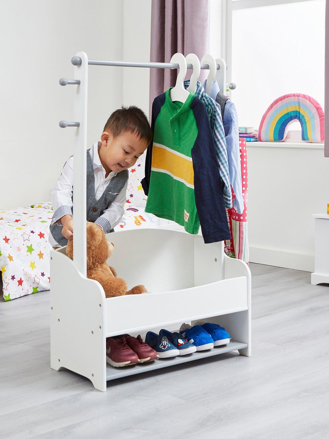 Liberty House Kids Hanging Rail with Extra Storage