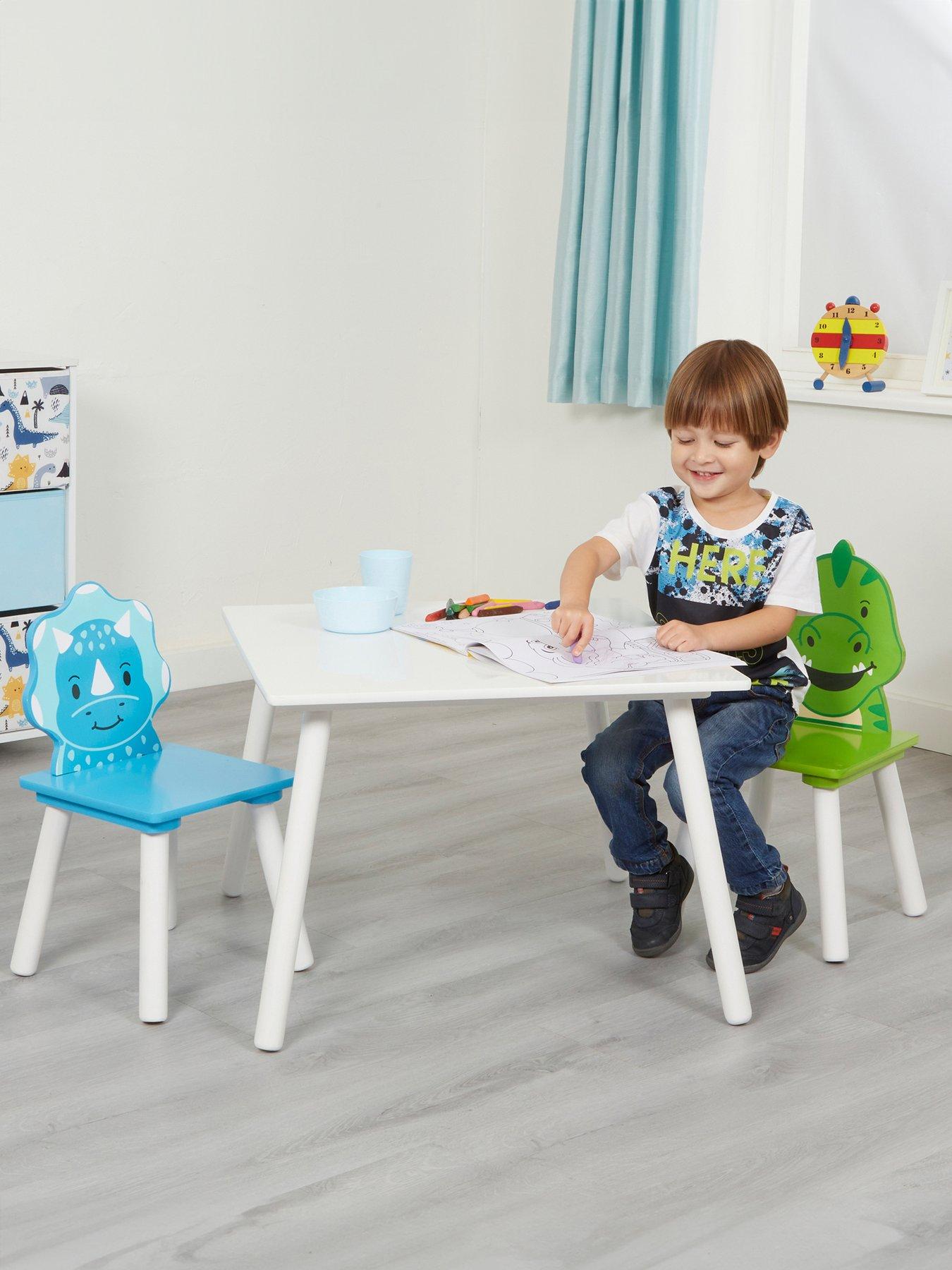  image of liberty-house-kids-dinosaur-table-and-two-chairs-set