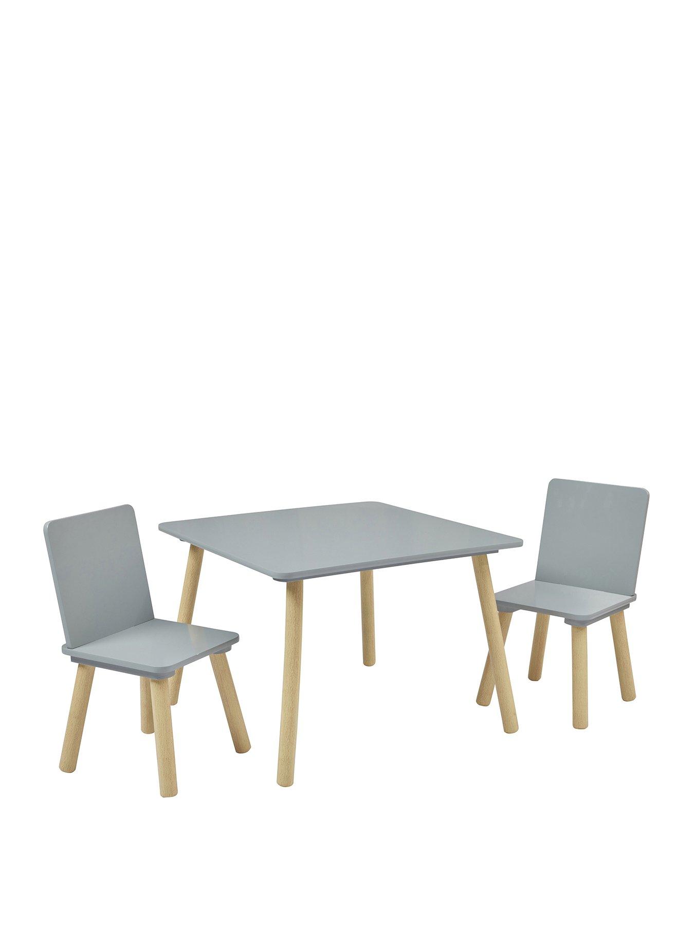  image of liberty-house-kids-grey-and-pinewood-table-and-two-chairs-set