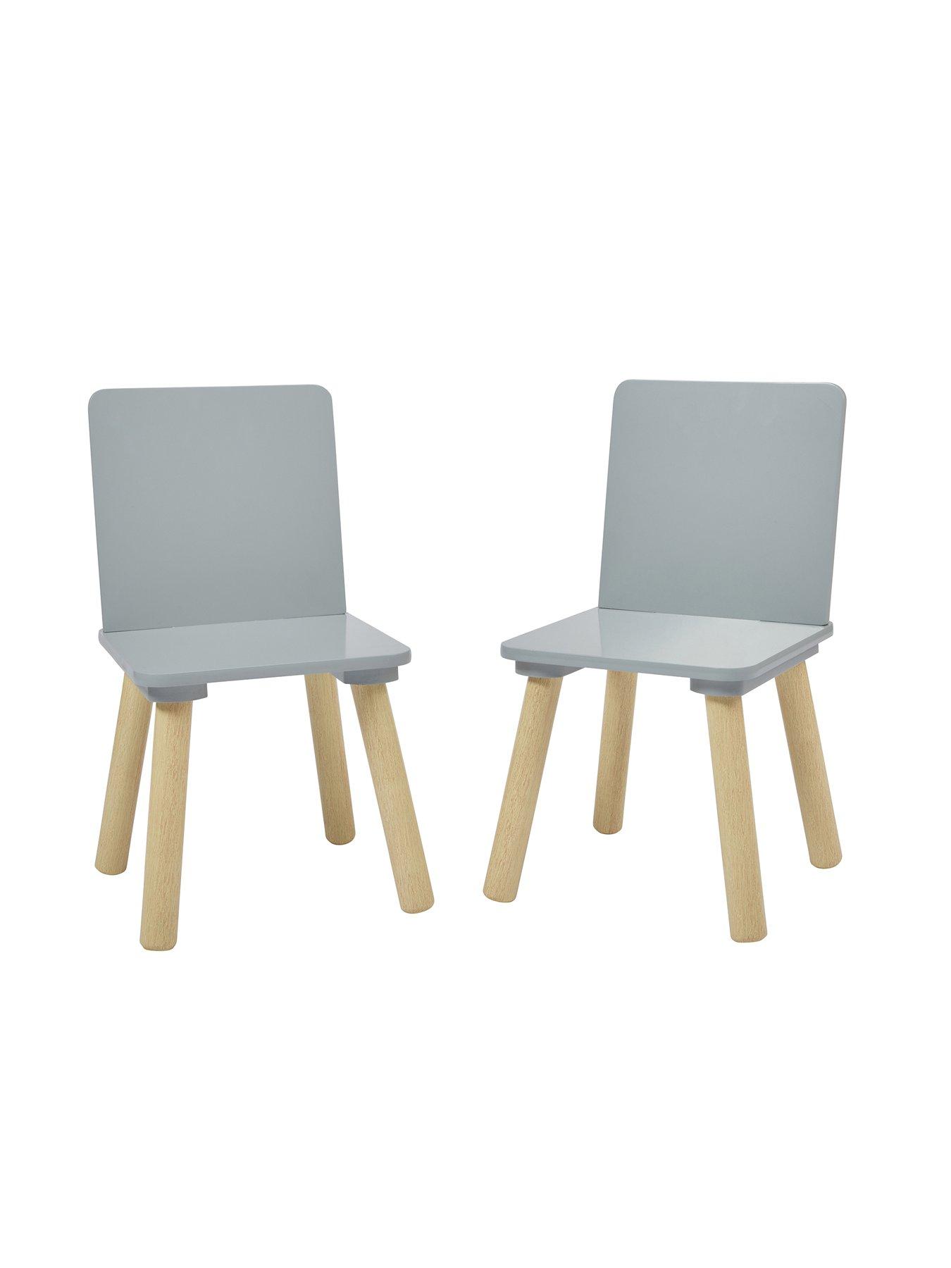  image of liberty-house-kids-grey-and-pinewood-table-and-two-chairs-set