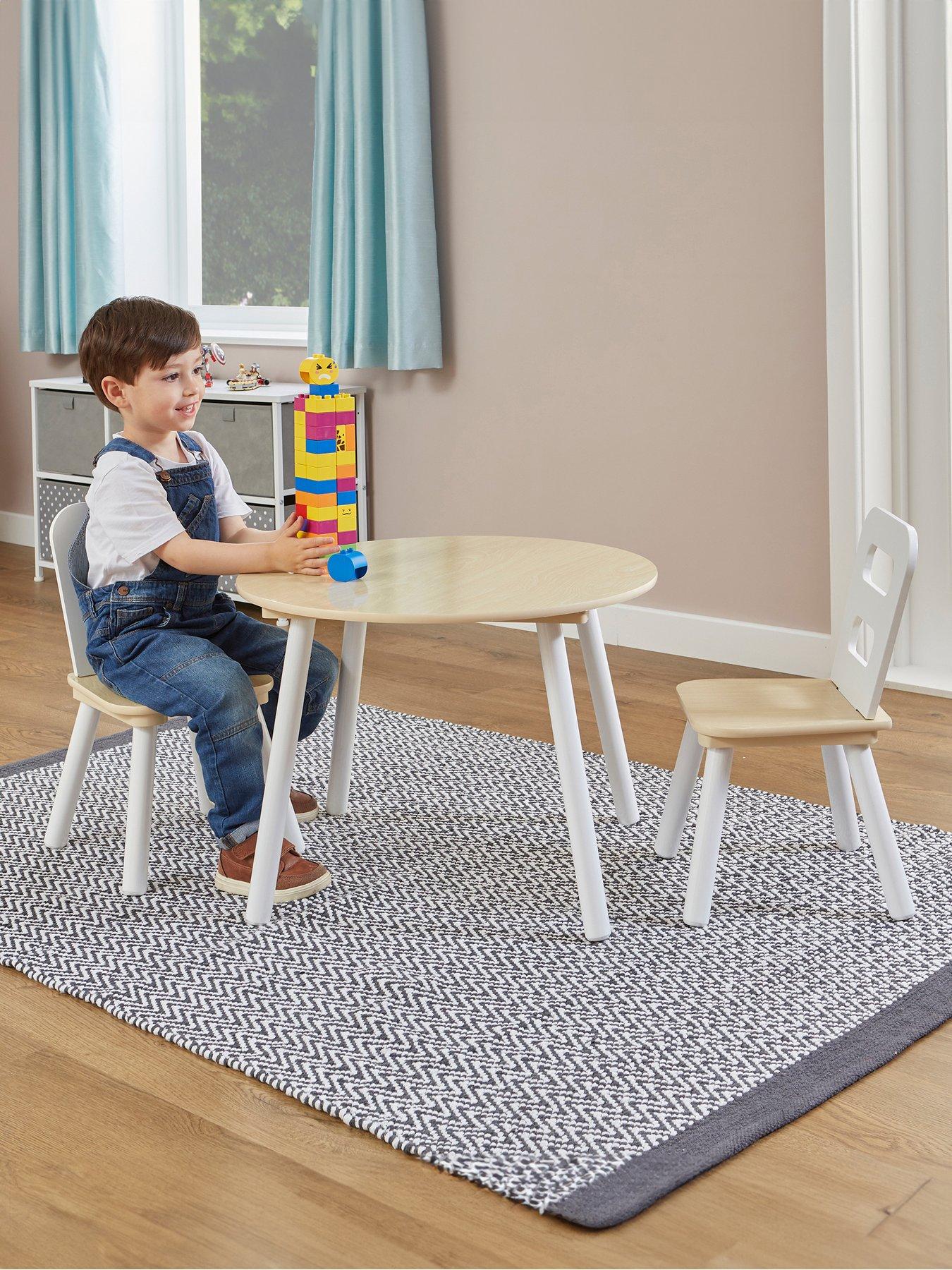 undefined Kids Round Table and Two Chairs set