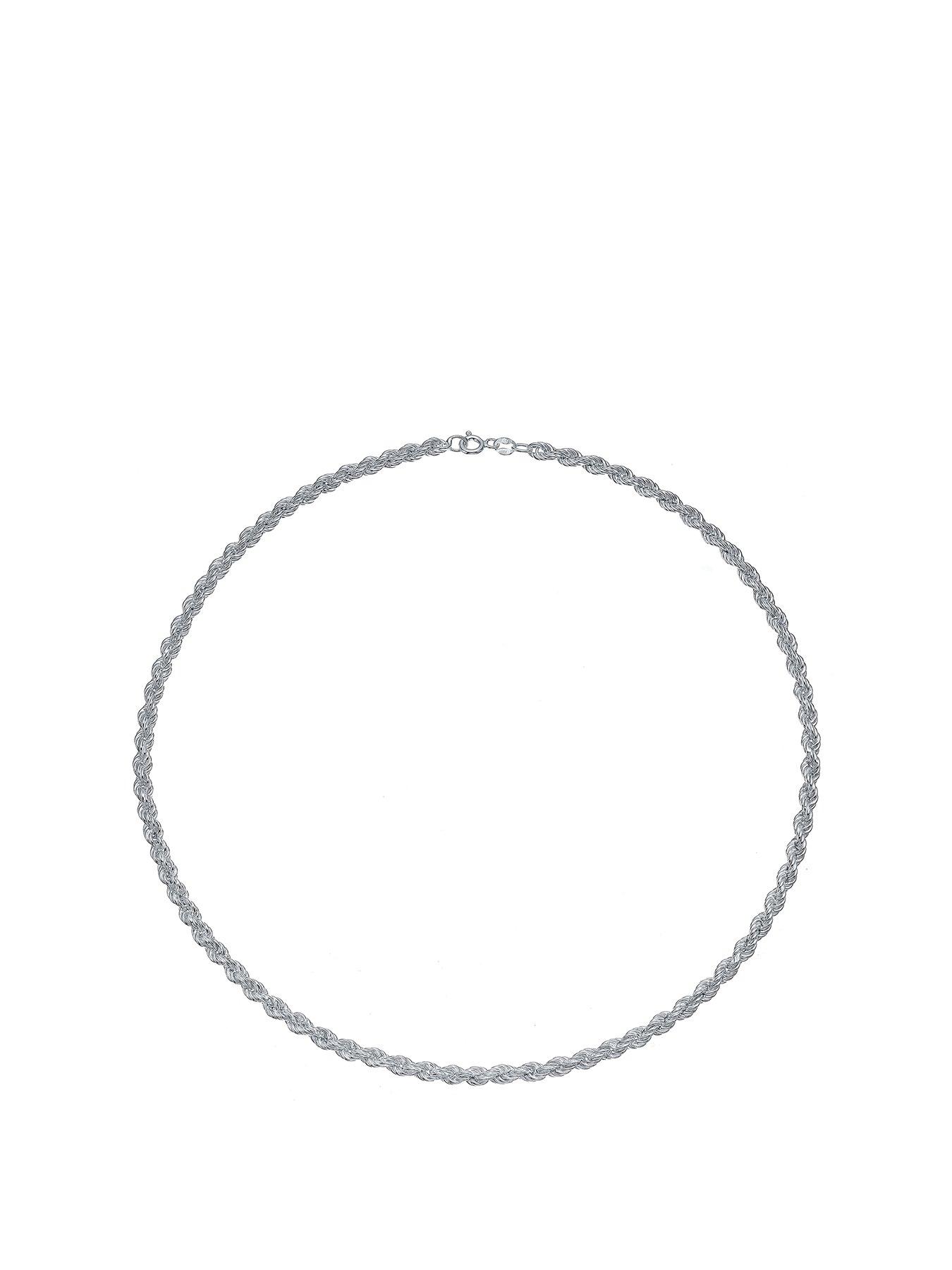 image of h-samuel-sterling-silver-18-inch-large-hollow-rope-chain