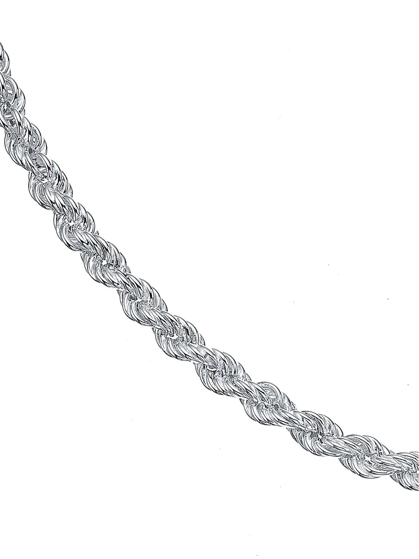  image of h-samuel-sterling-silver-18-inch-large-hollow-rope-chain