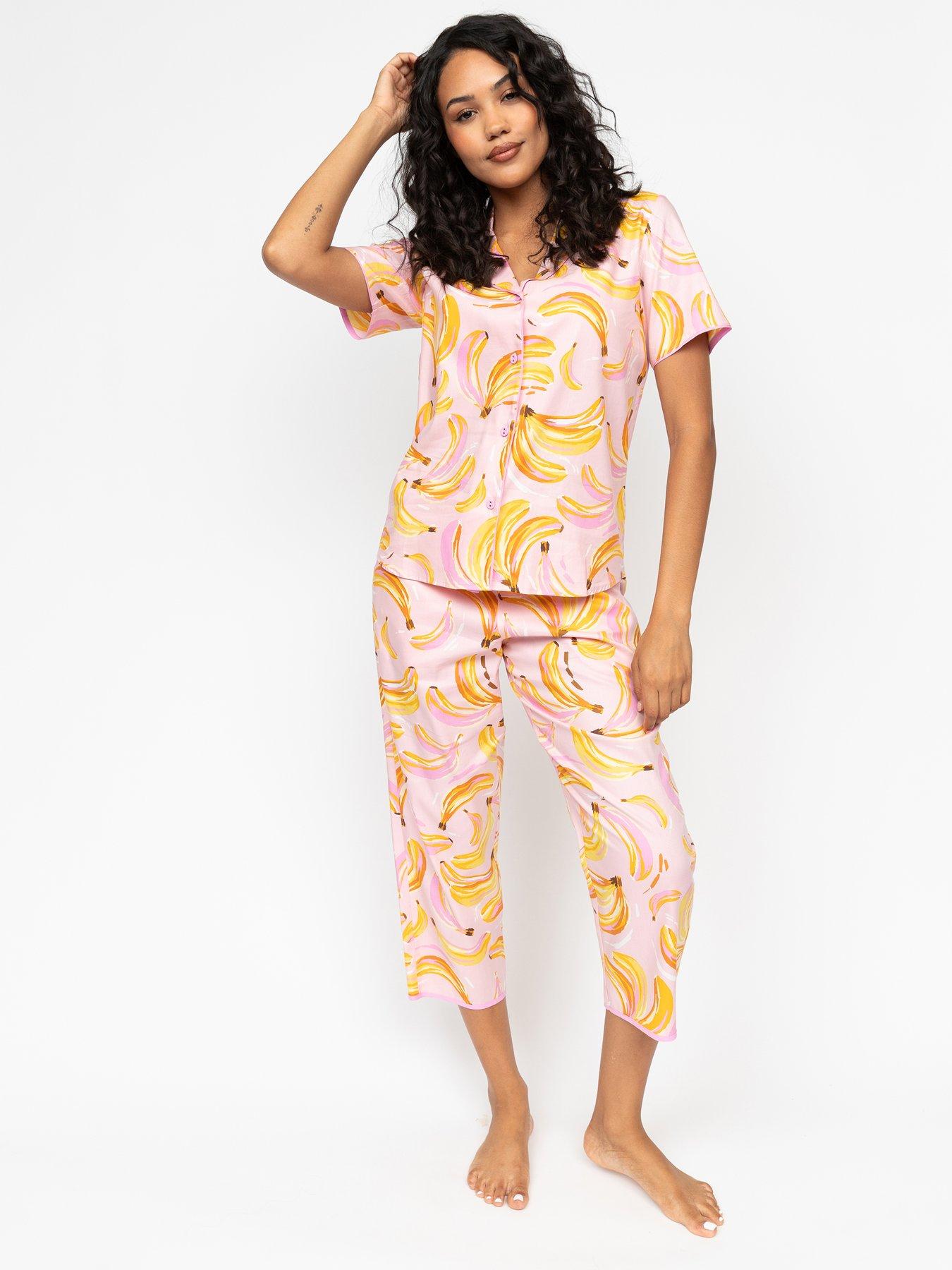 cyberjammies-betsy-light-pink-banana-print-sslv-pyjama-set