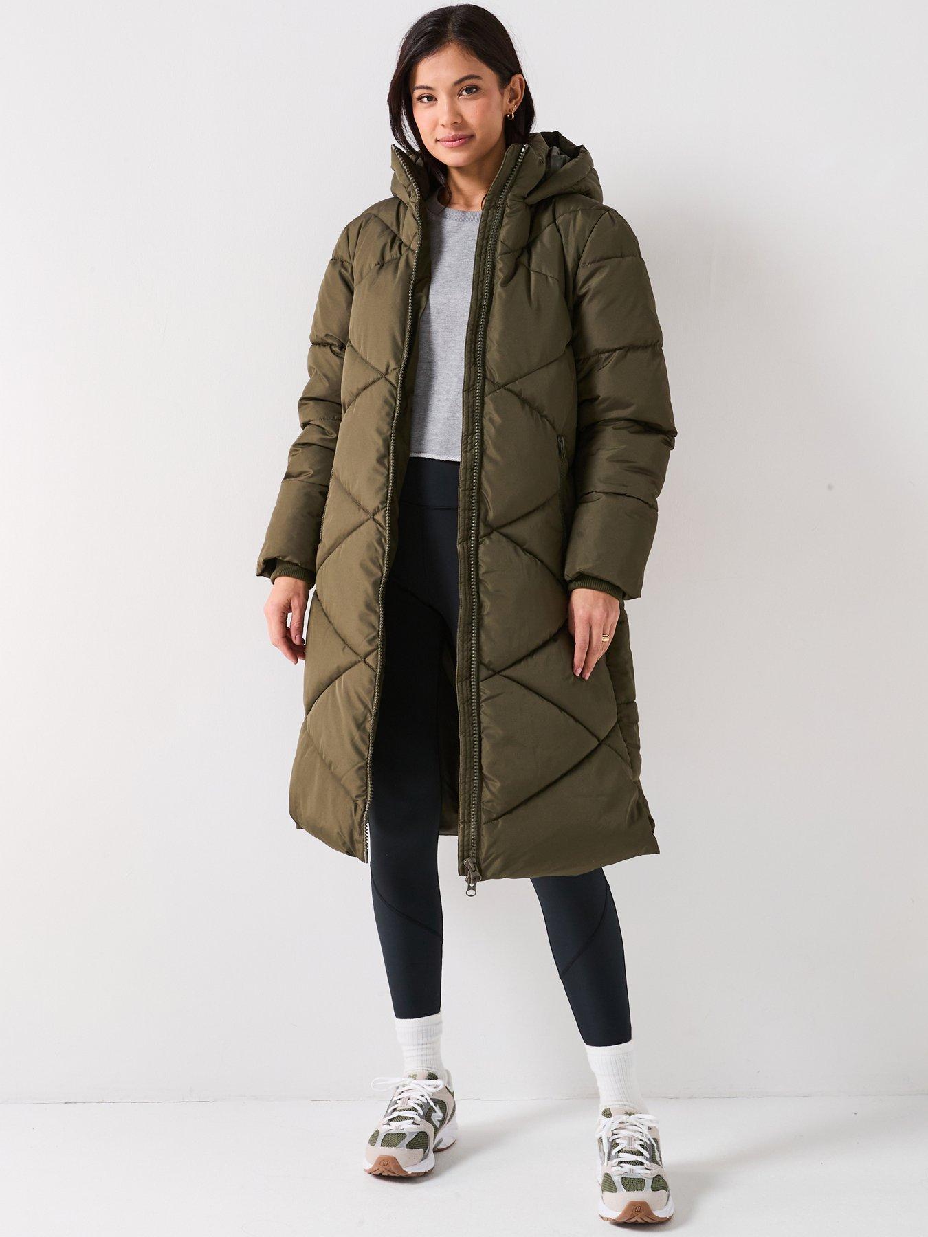 undefined Vista Padded Hood Coat - Green