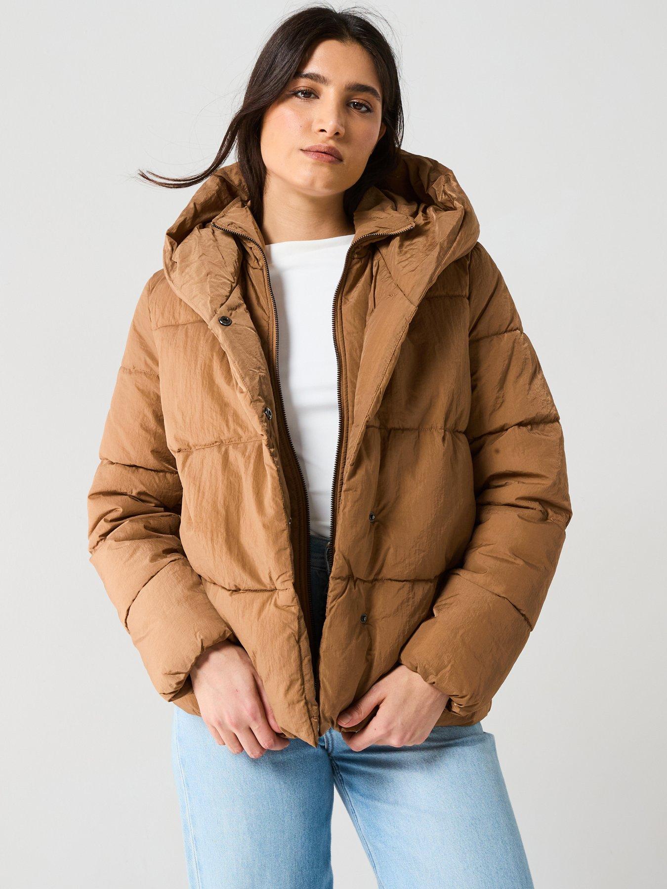 undefined Sydney Sara Puffer Jacket - Beige