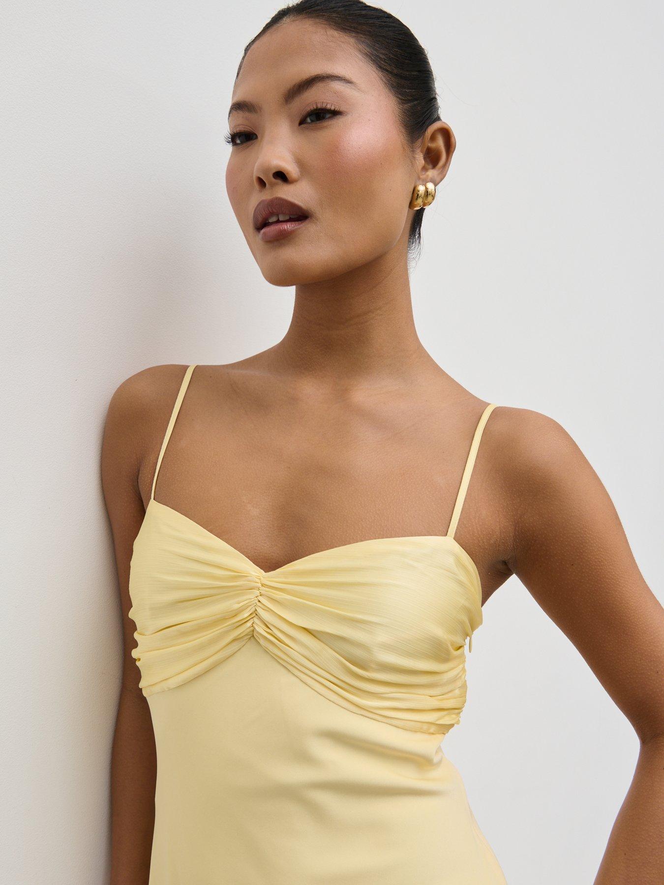  image of pretty-lavish-joely-contrast-midaxi-dress-lemon