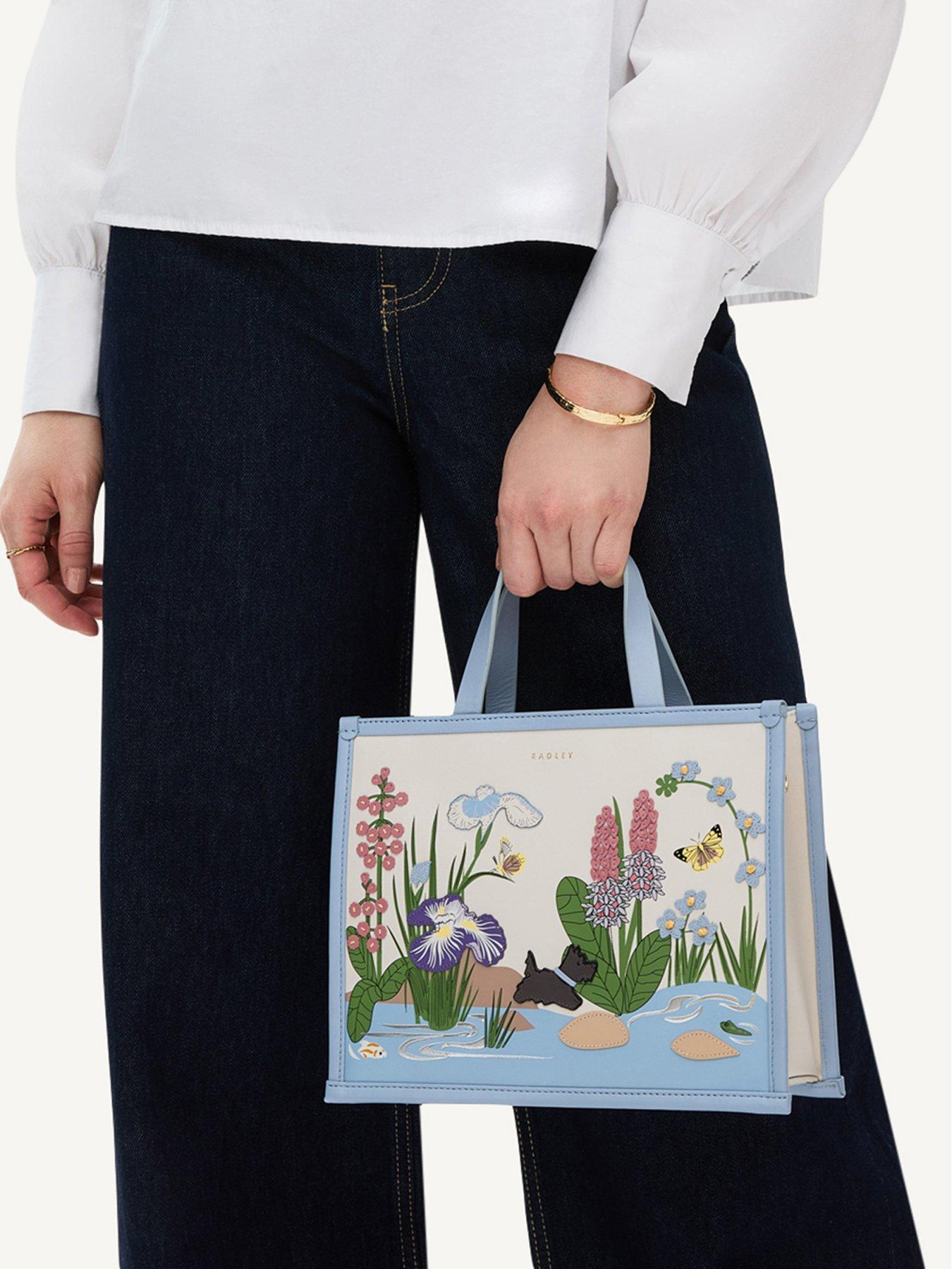 Image 2 of 5 of Radley RHS SS25 Small Ziptop Grab Bag - White