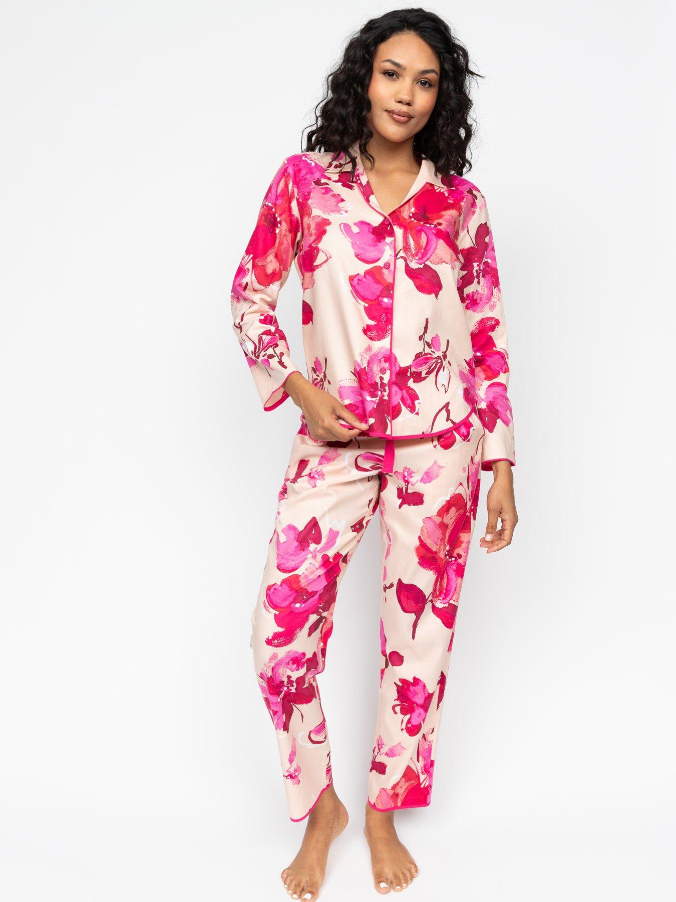 cyberjammies-aria-peach-floral-print-lslv-pyjama-set