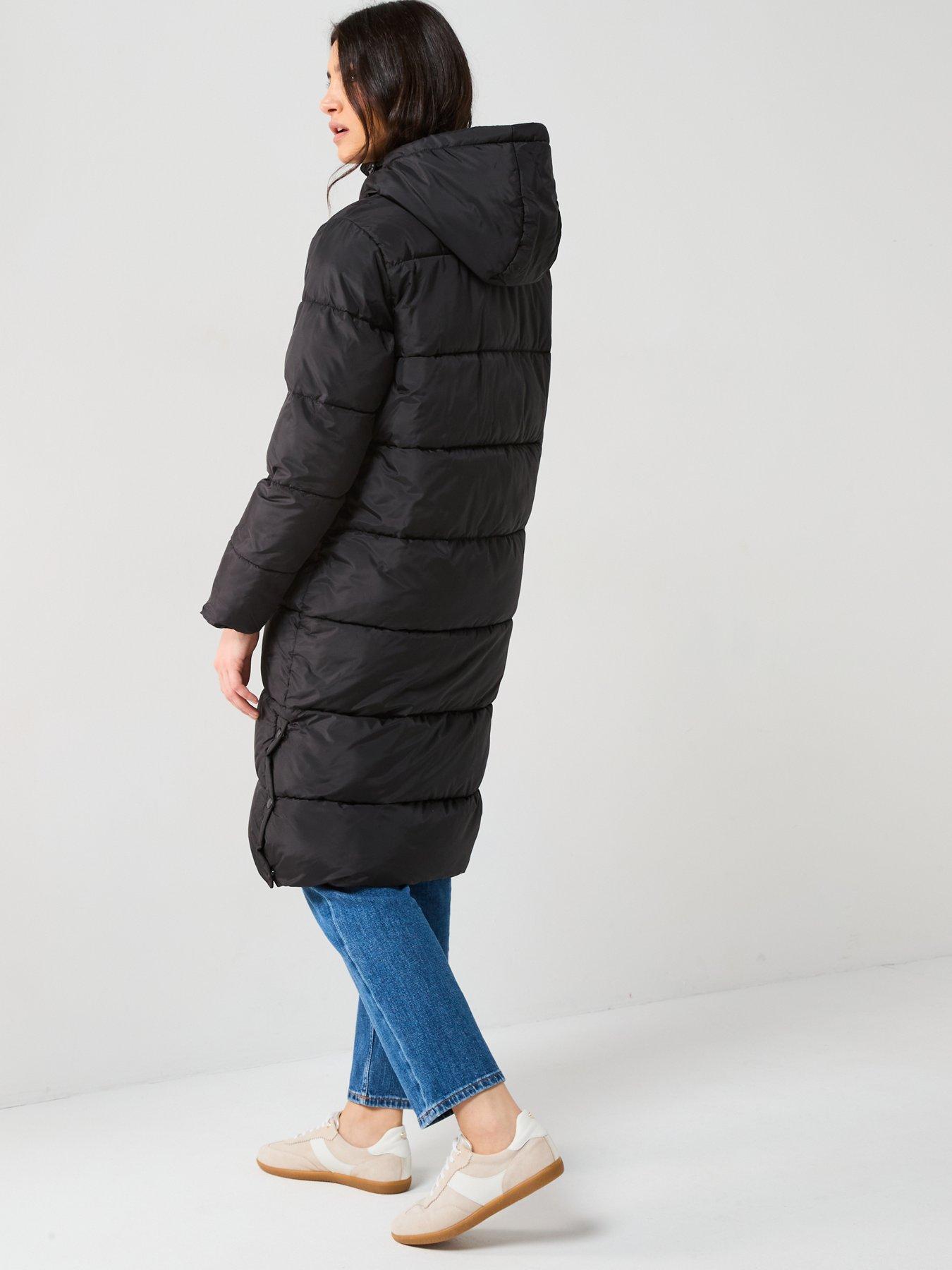 Only Montana Long Puffer Jacket Black Littlewoods