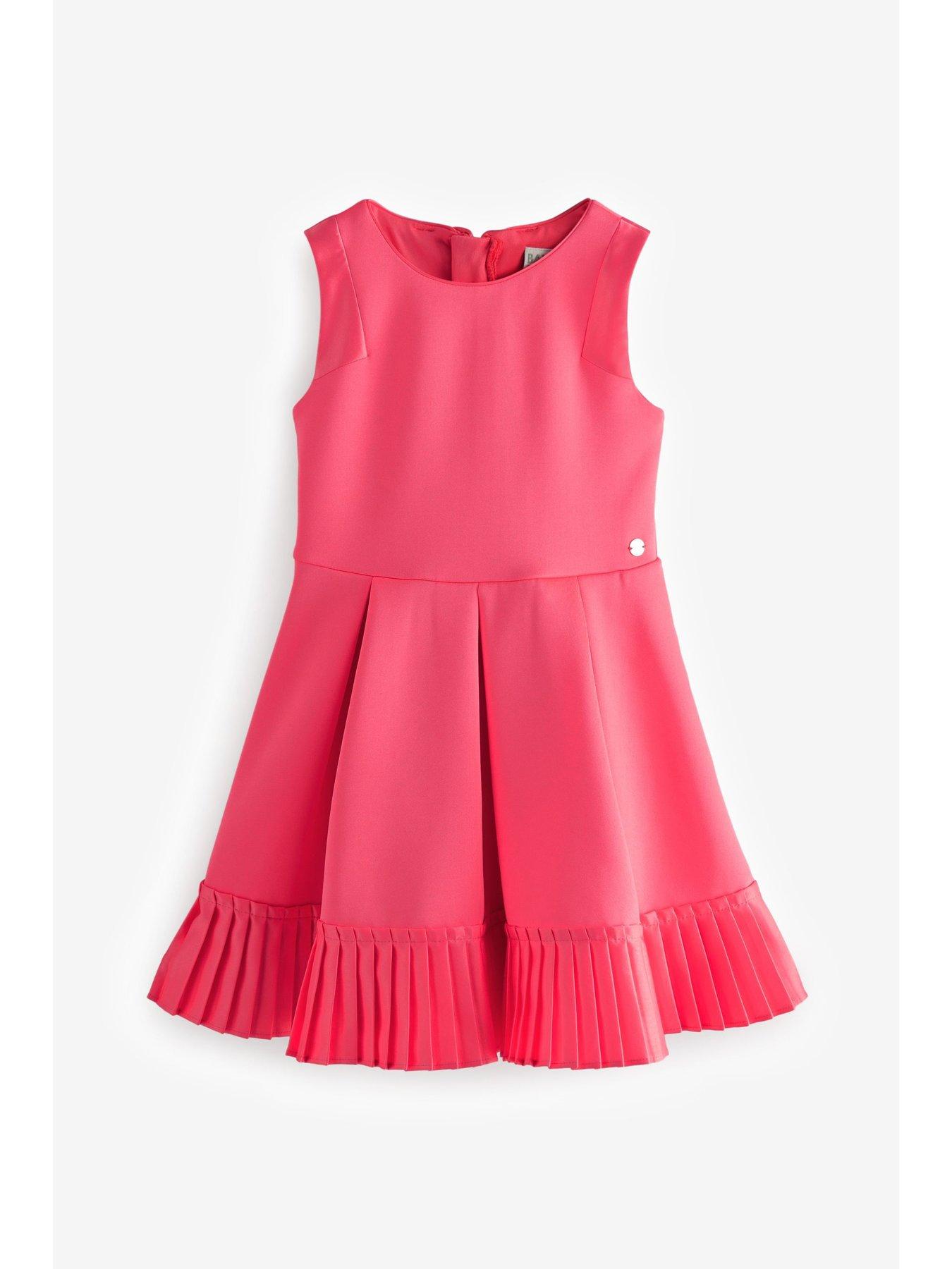 ted baker pleated dress pink Ted Baker Baby Girls Bow Detail Pleated Pink Dress 0-3m