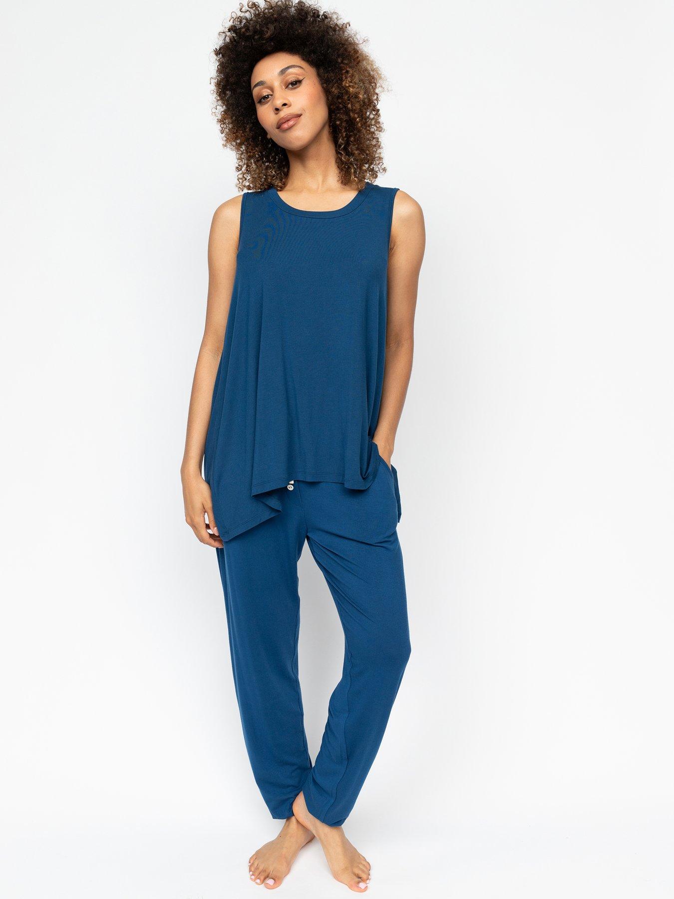 cyberjammies-harriet-teal-blue-jersey-pyjama-bottoms