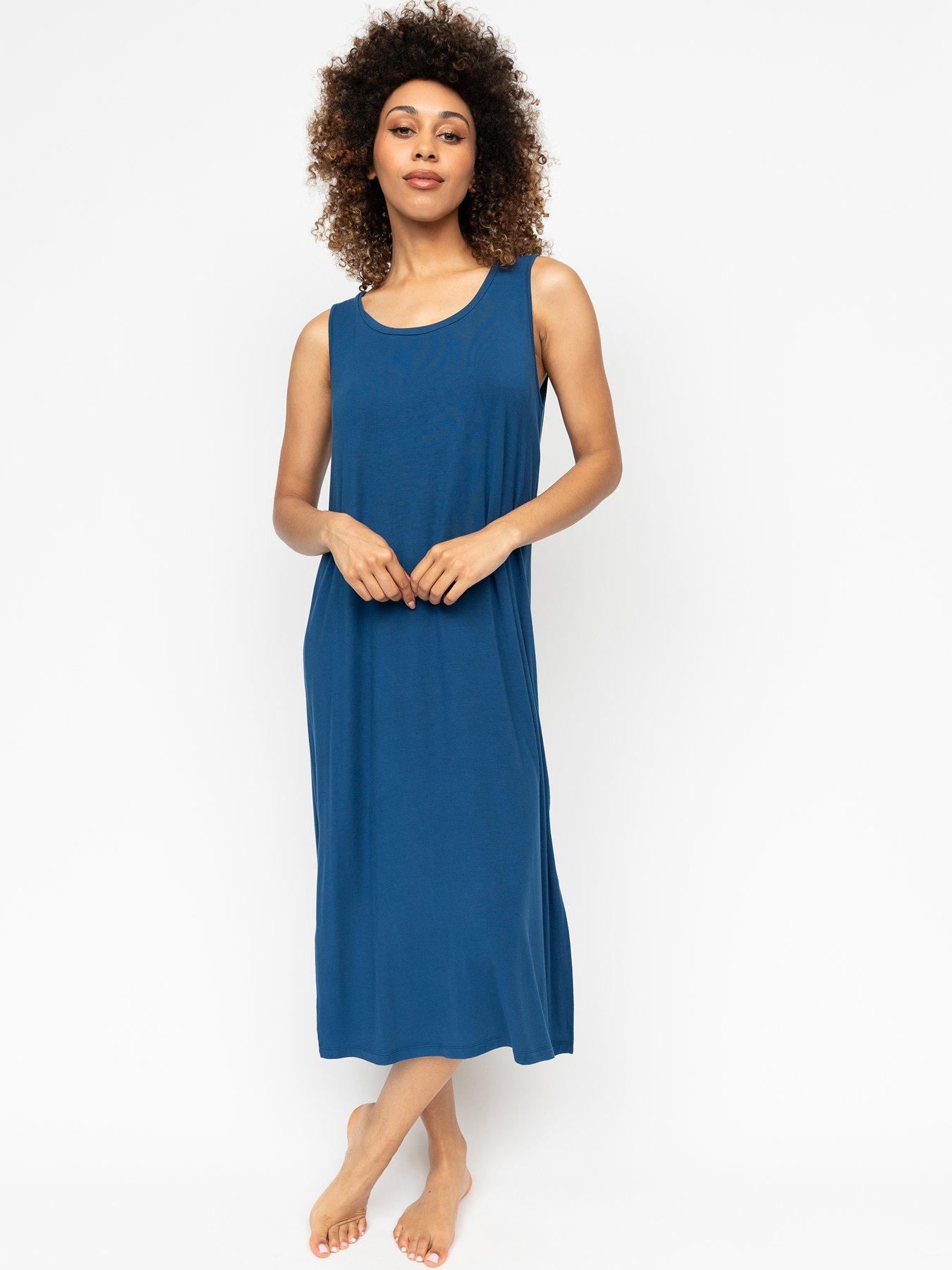 cyberjammies-harriet-teal-blue-jersey-bus-long-nightdress
