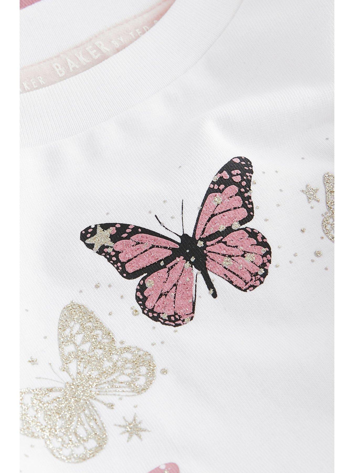  image of ted-baker-girls-3-pack-long-sleeve-t-shirts-multi