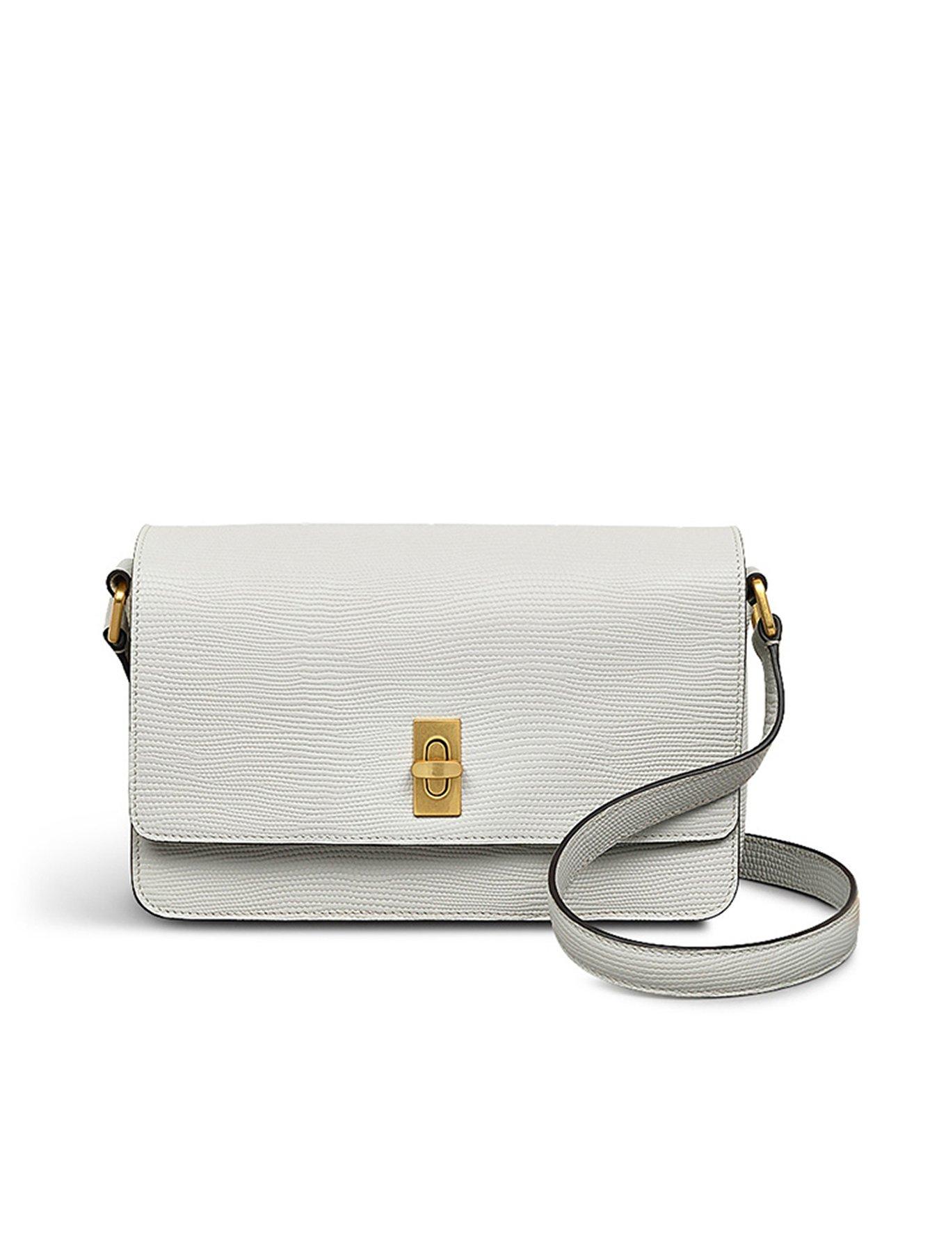 undefined Threadneedle Street - Faux Lizard Small Flapover Crossbody