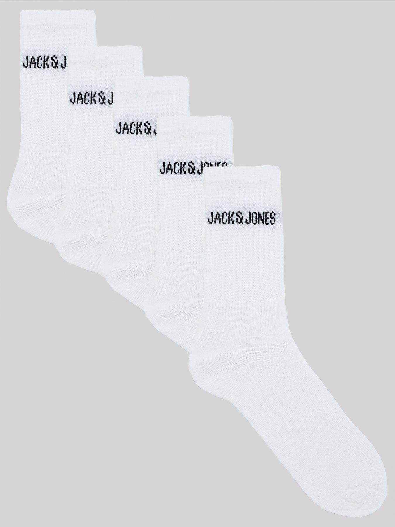 jack-jones-tennis-socks-5-pack-white