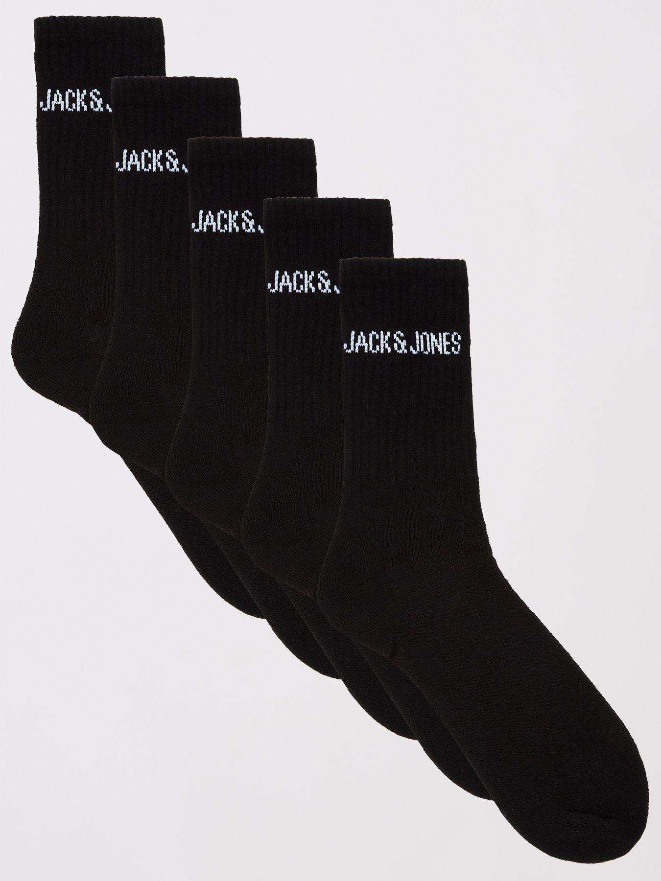 Jack & Jones Tennis Socks 5 Pack- Black