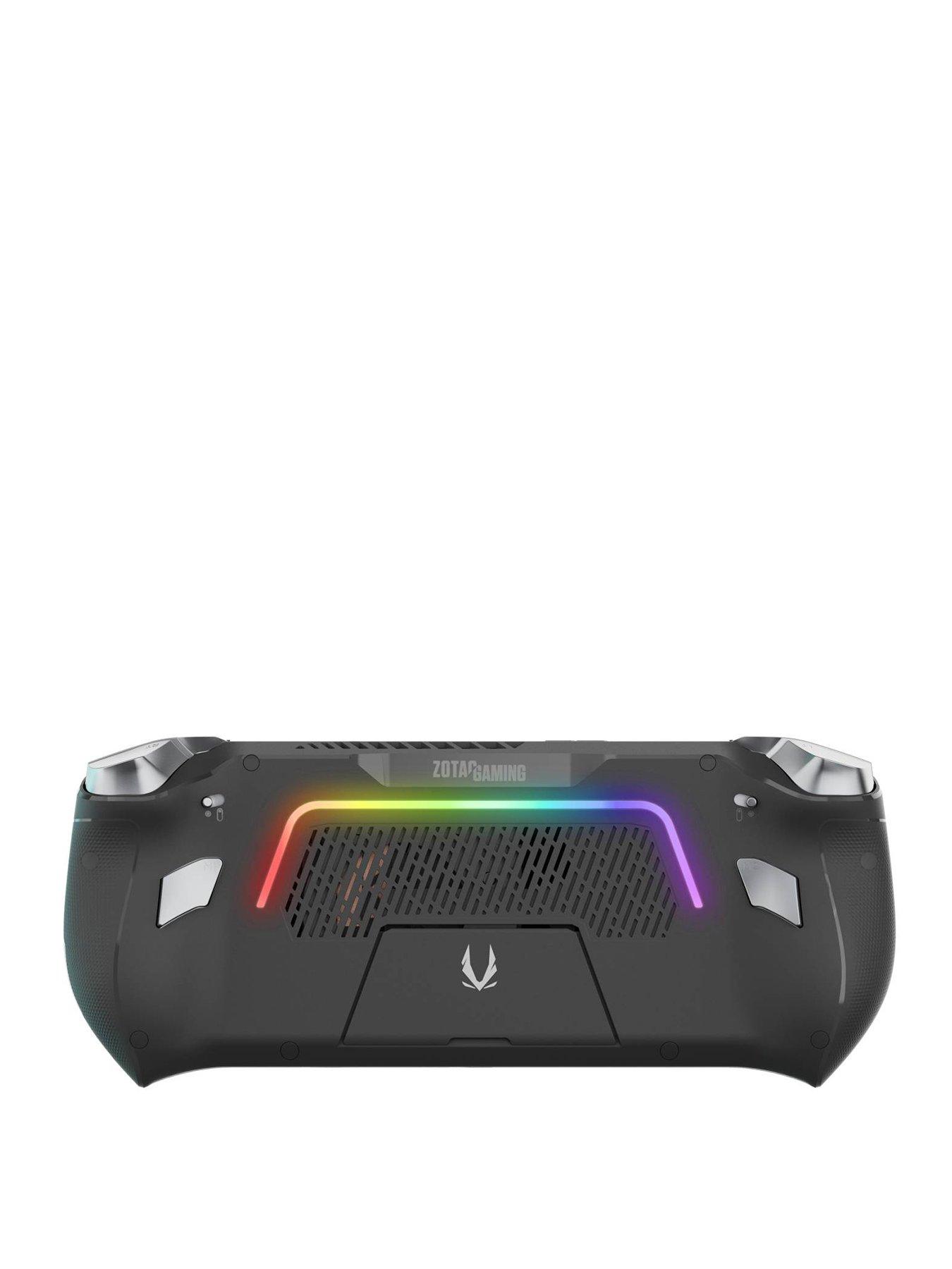  image of zotac-zone-handheld-pc-gaming-console-amd-ryzen-7-8840u-16gb-ram-512gb-ssd-amd-radeon-780m-7in-120hz-amoled-touchscreen-black