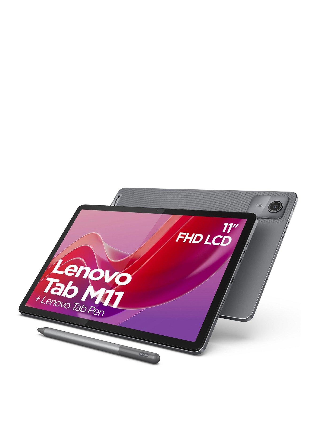  image of lenovo-tab-m11-tablet-with-pen--nbsp11in-fhdnbsp4gb-ramnbsp128gb-storagenbsp--luna-grey
