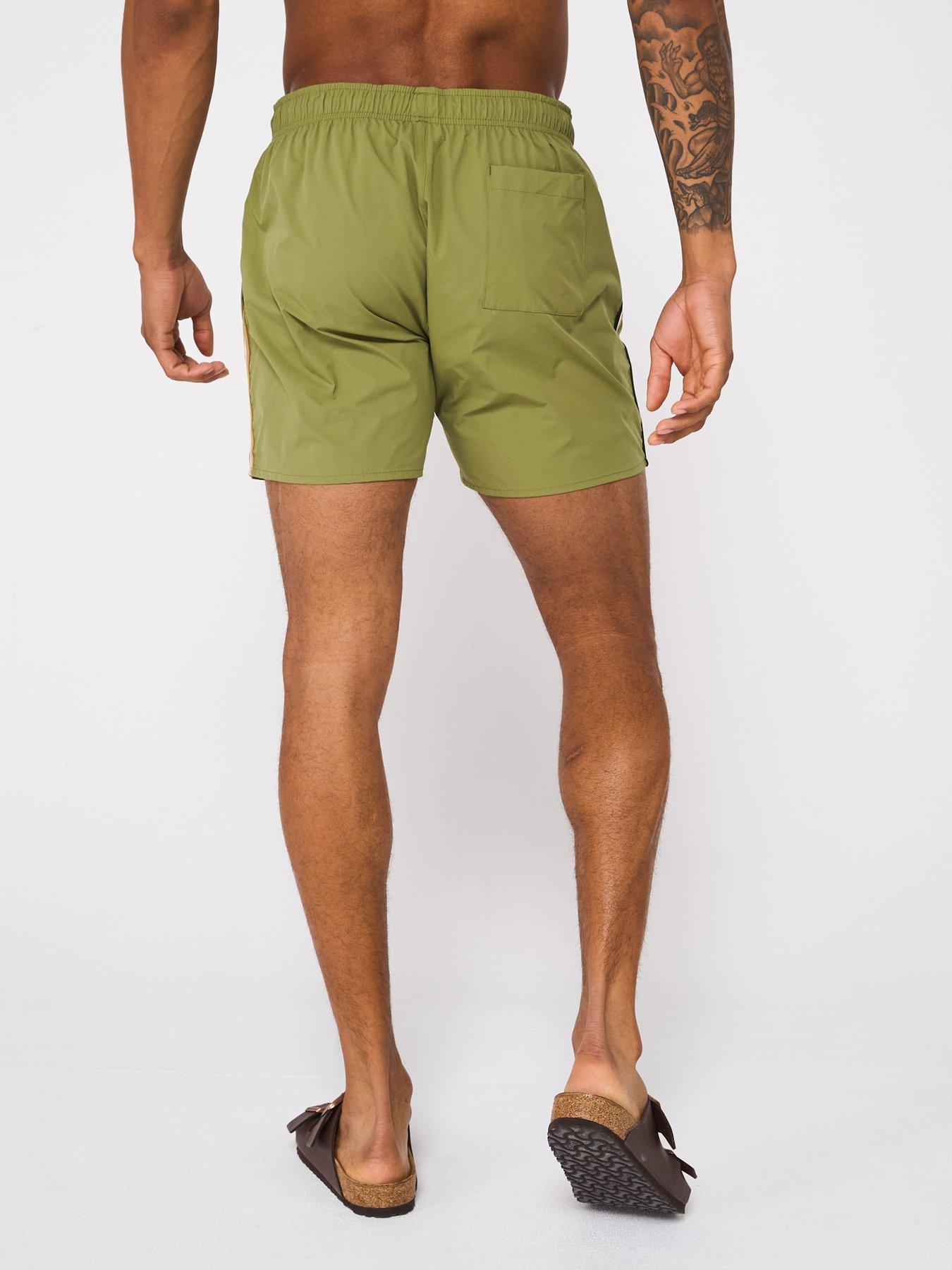 image of boss-iconic-swim-shorts-green