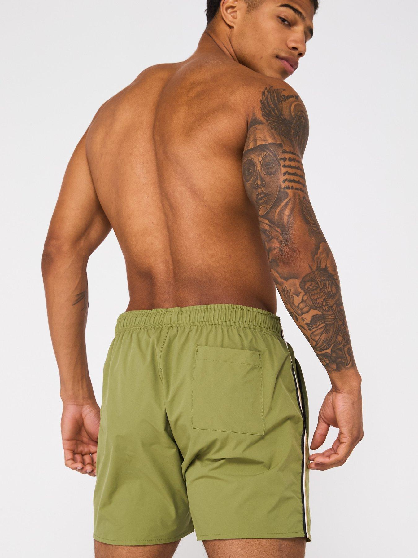  image of boss-iconic-swim-shorts-green
