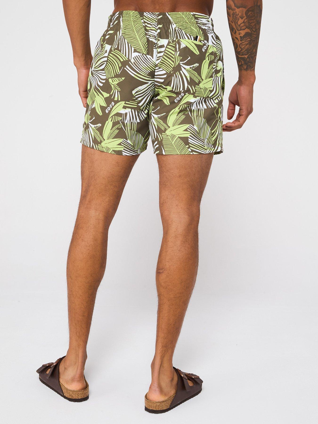 stillFront image of boss-piranha-swim-shorts-green