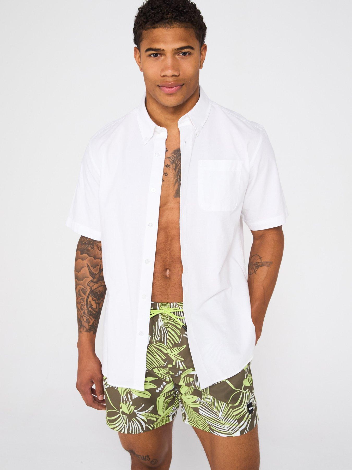  image of boss-piranha-swim-shorts-green