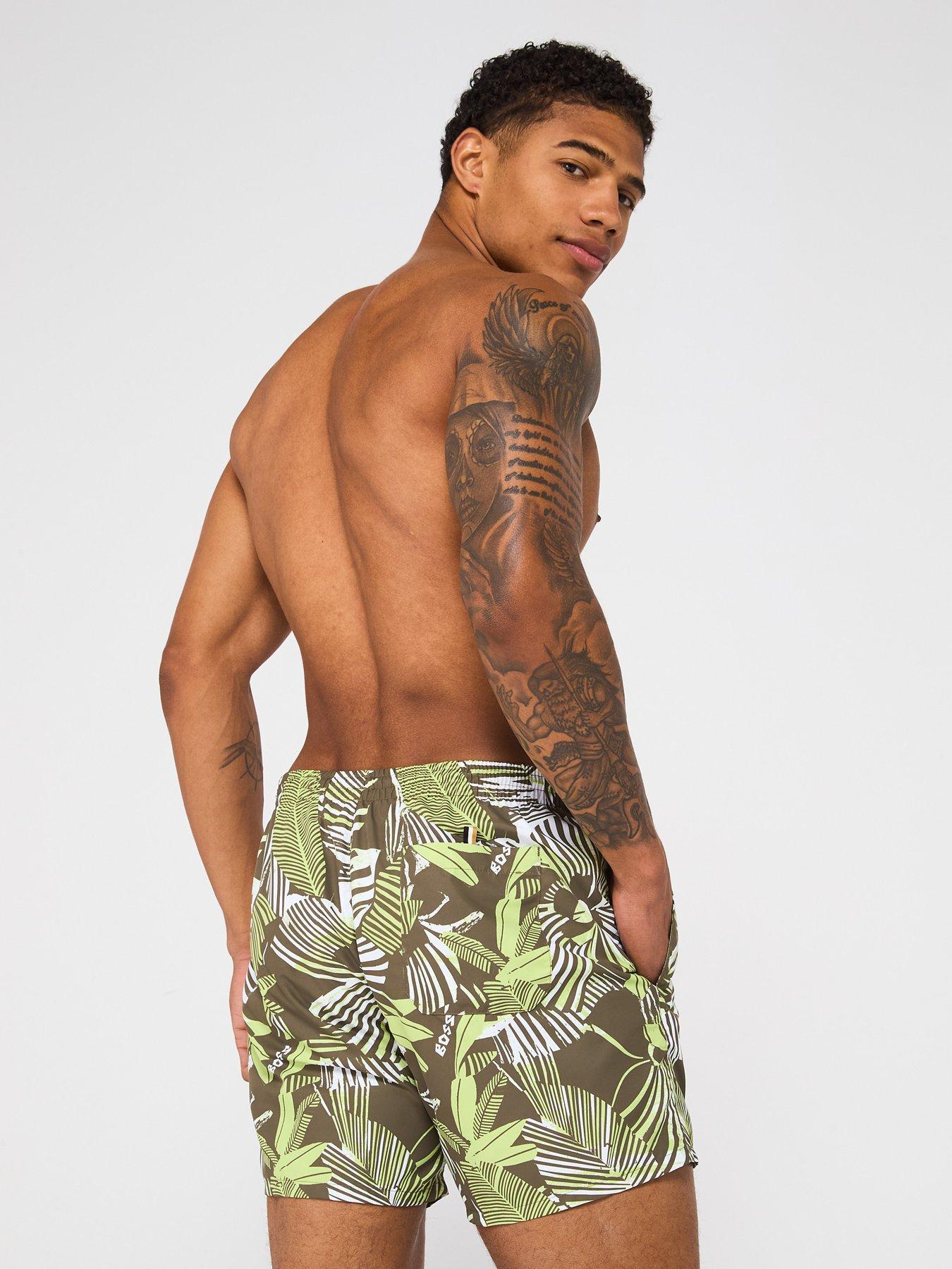  image of boss-piranha-swim-shorts-green