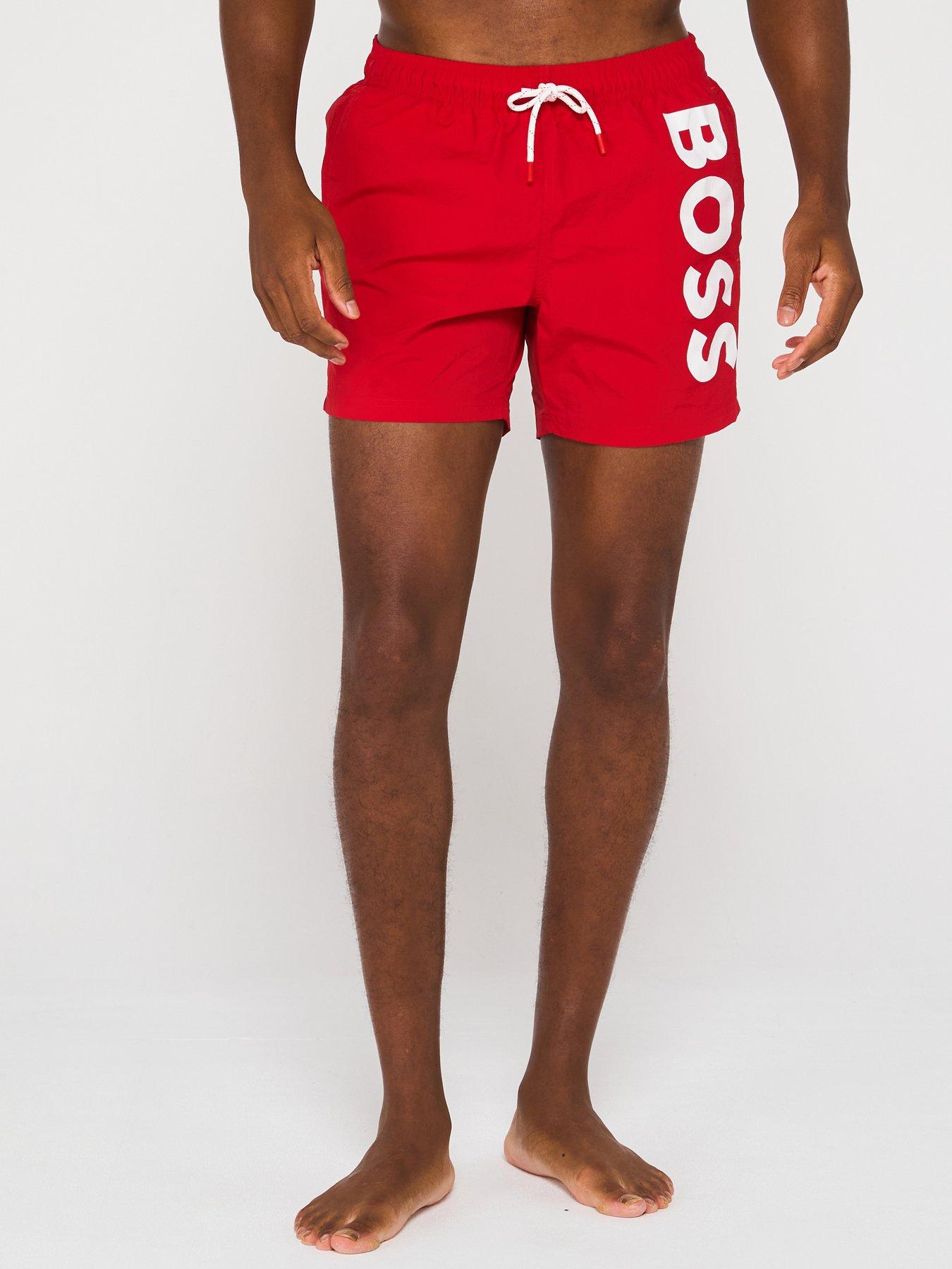 boss-octopus-swim-shorts-red