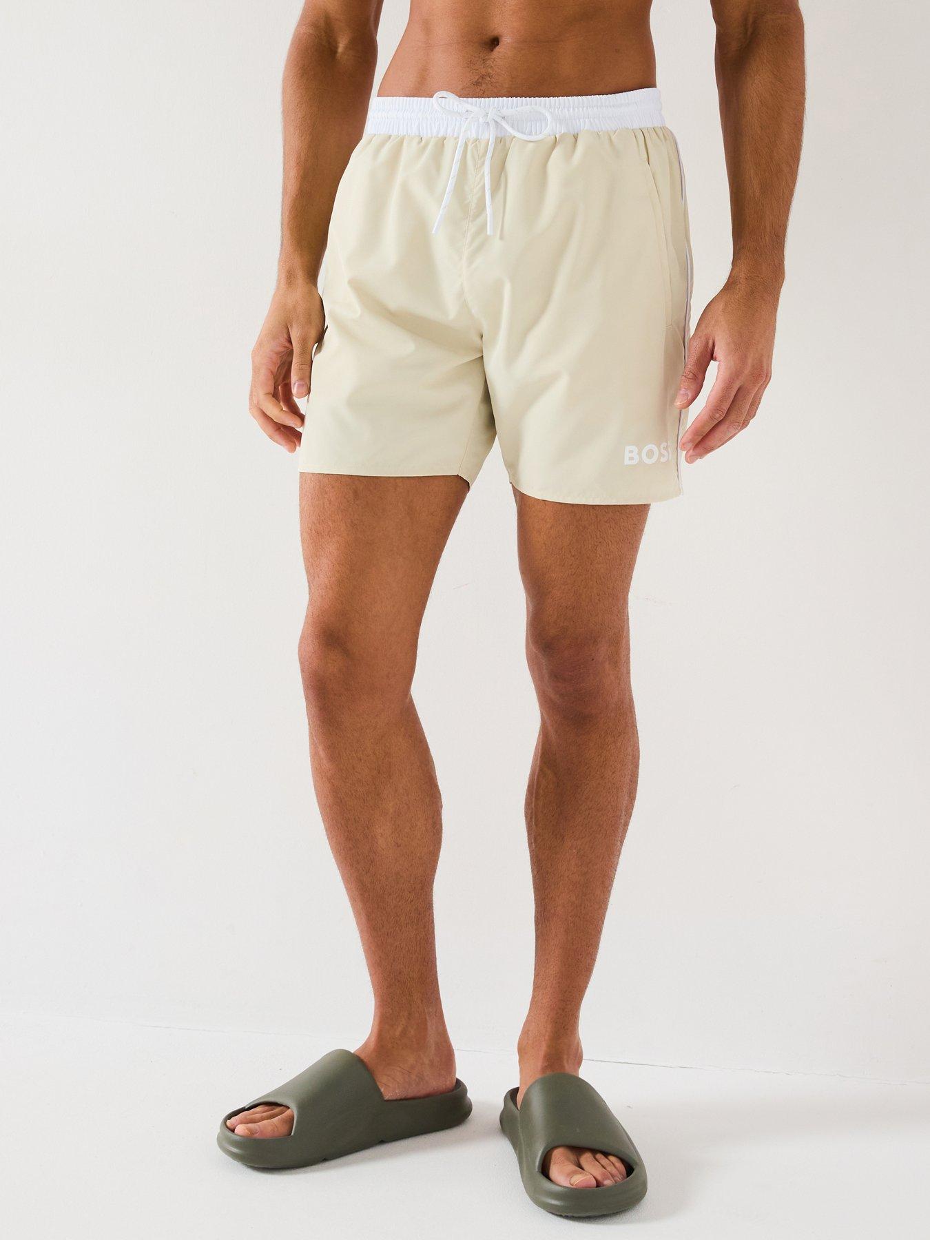 boss-starfish-swim-shorts-beigewhite