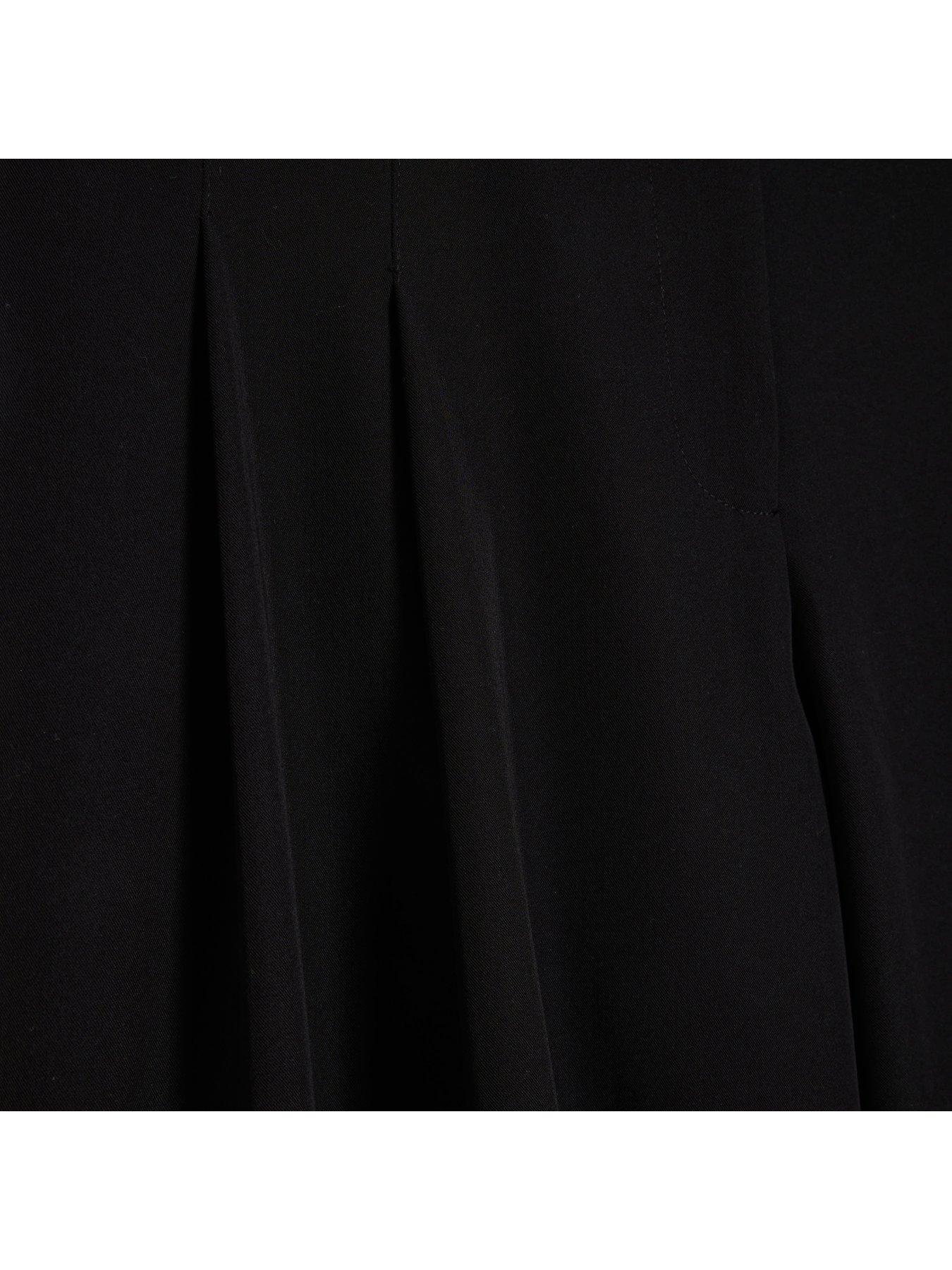  image of river-island-easy-wide-leg-trousers-black