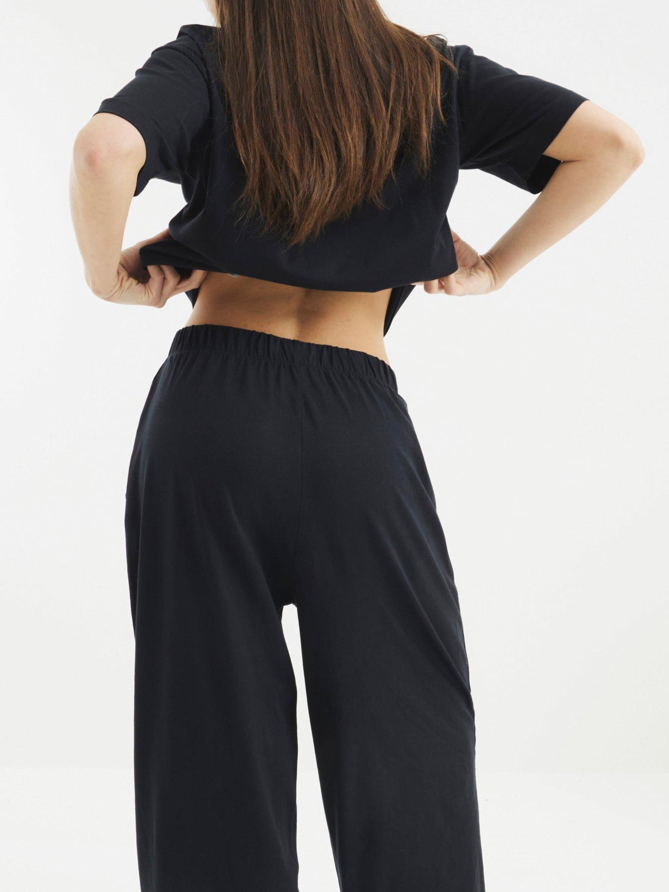  image of river-island-top-and-trouser-set-black