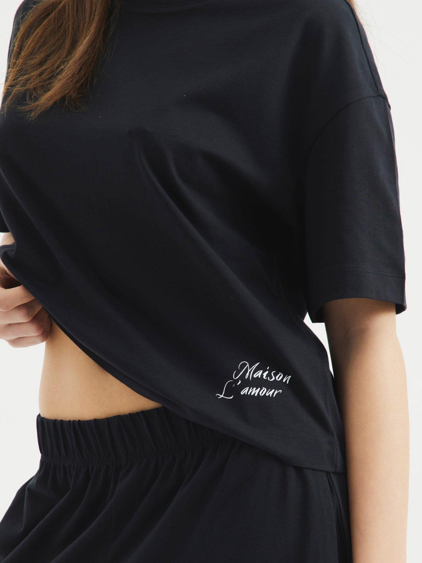  image of river-island-top-and-trouser-set-black