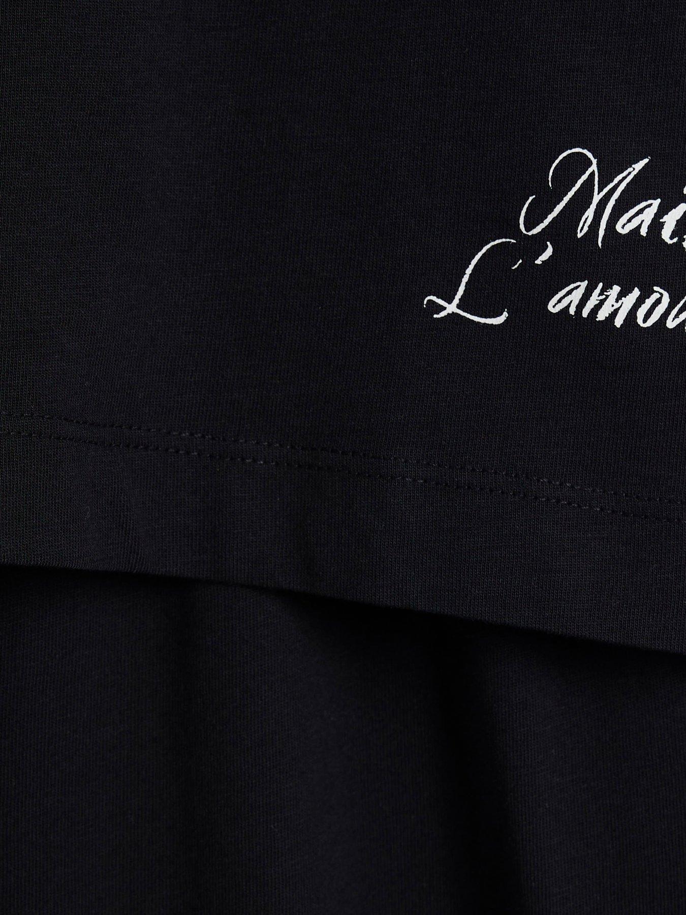  image of river-island-top-and-trouser-set-black
