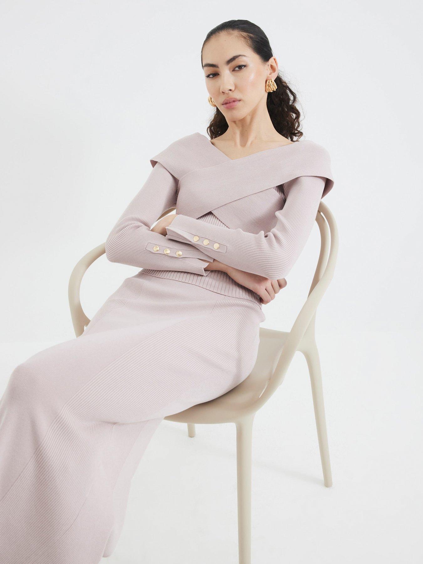  image of river-island-wrap-bodyfit-top-light-beige