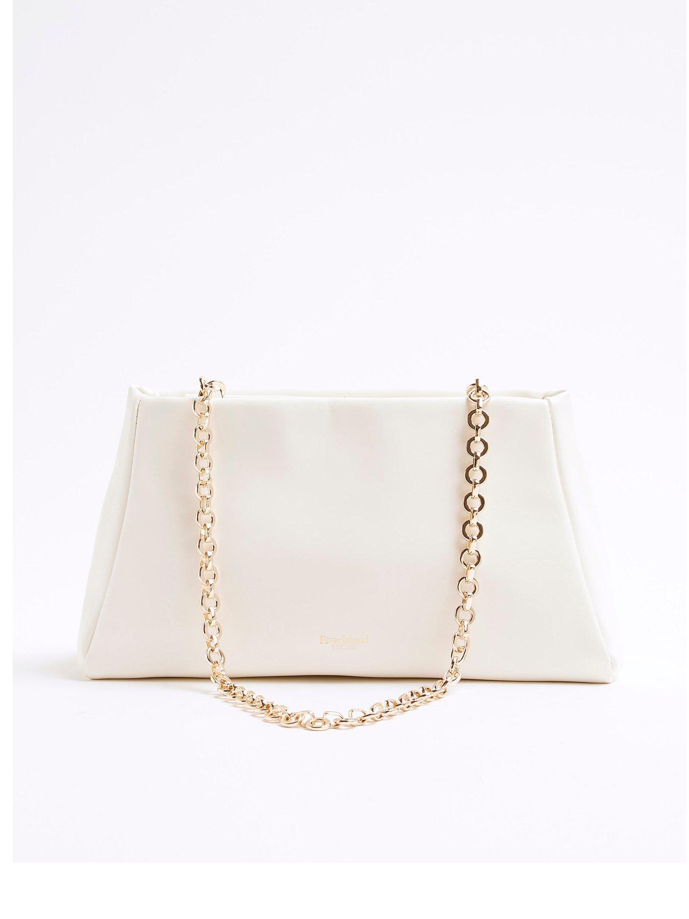  image of river-island-frame-top-clutch-white