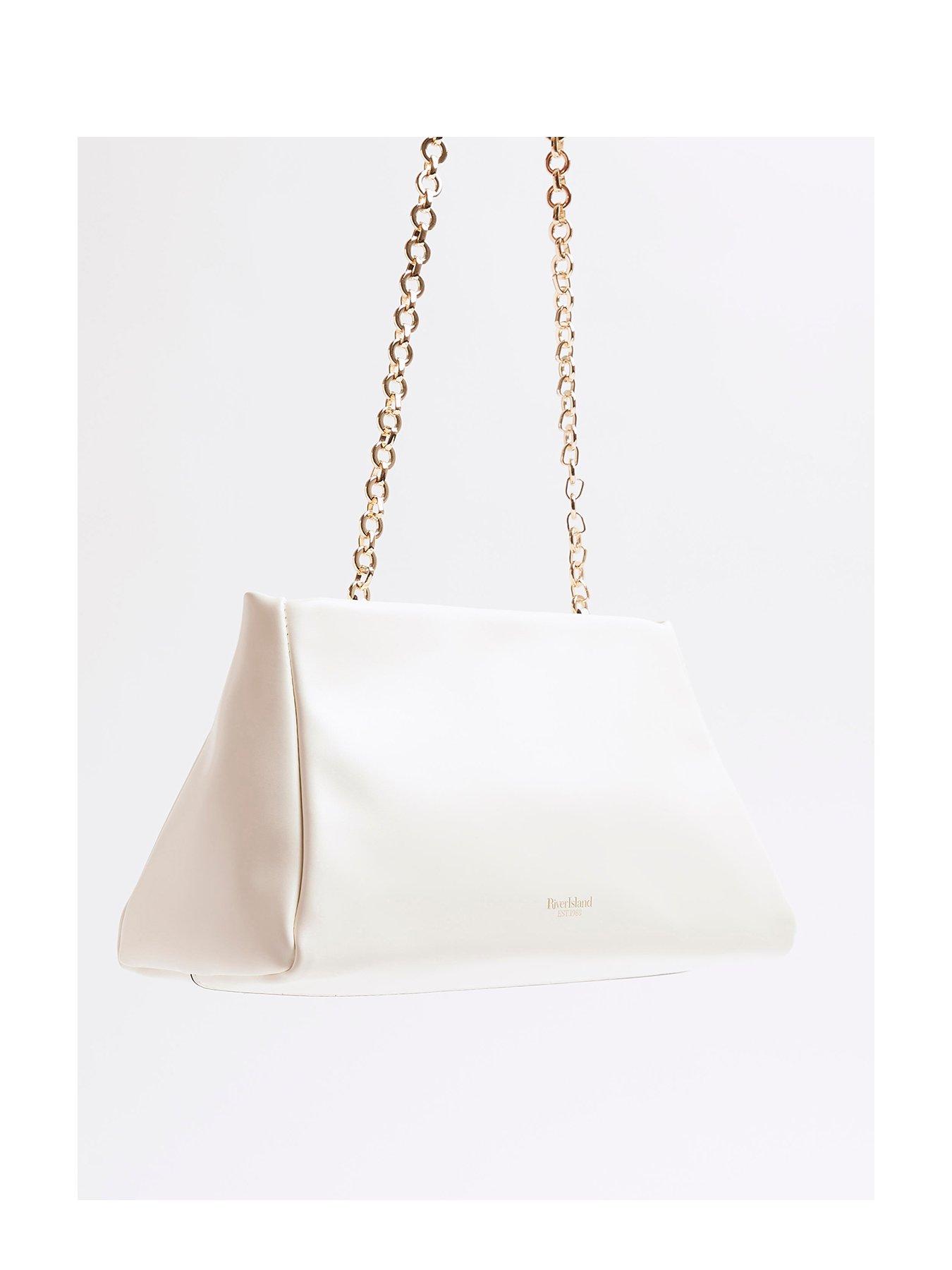  image of river-island-frame-top-clutch-white