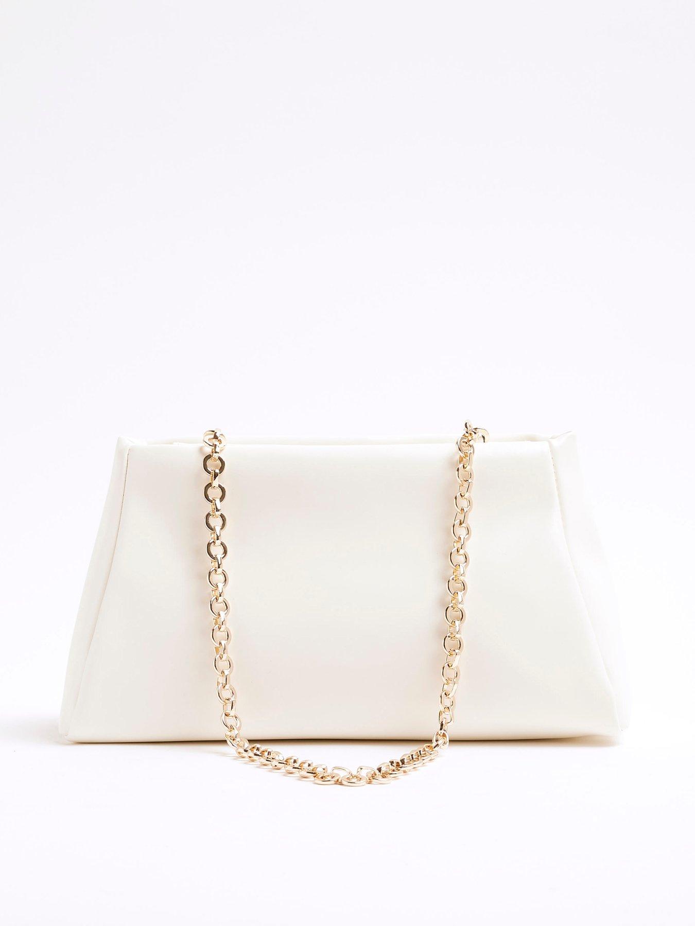  image of river-island-frame-top-clutch-white