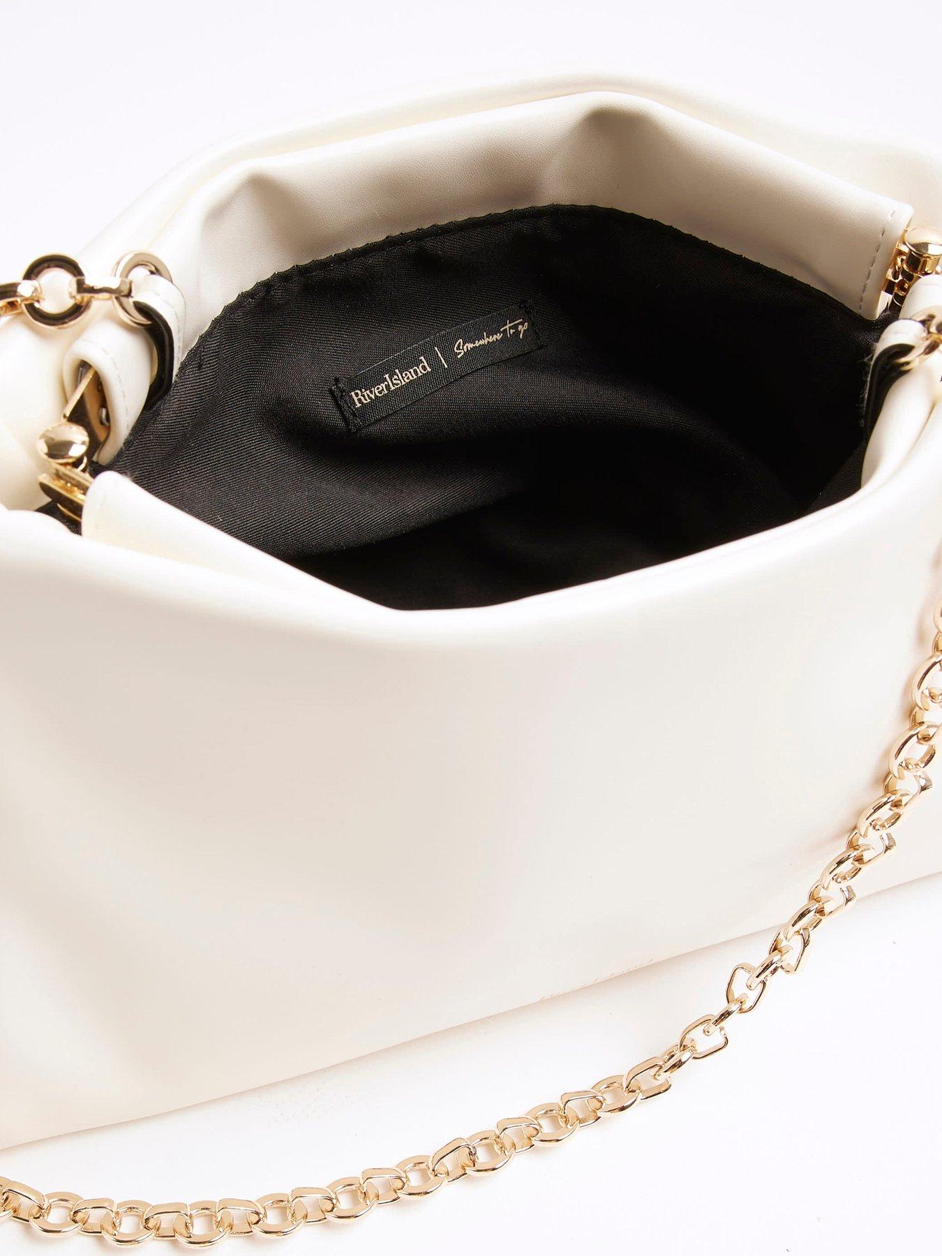  image of river-island-frame-top-clutch-white