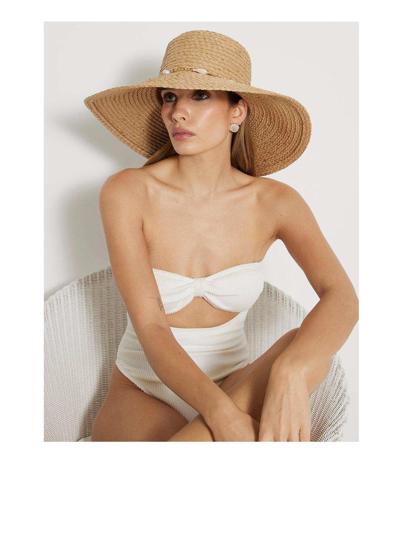  image of river-island-oversized-floppy-charm-detail-cream