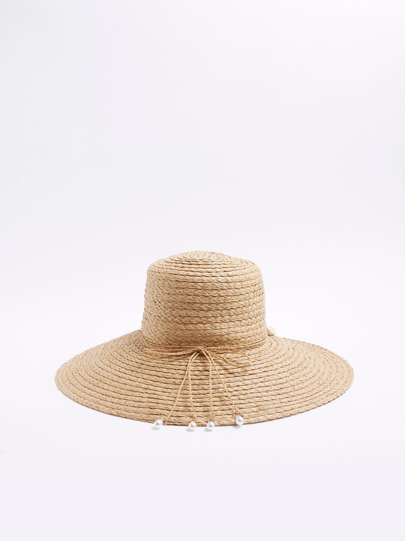  image of river-island-oversized-floppy-charm-detail-cream