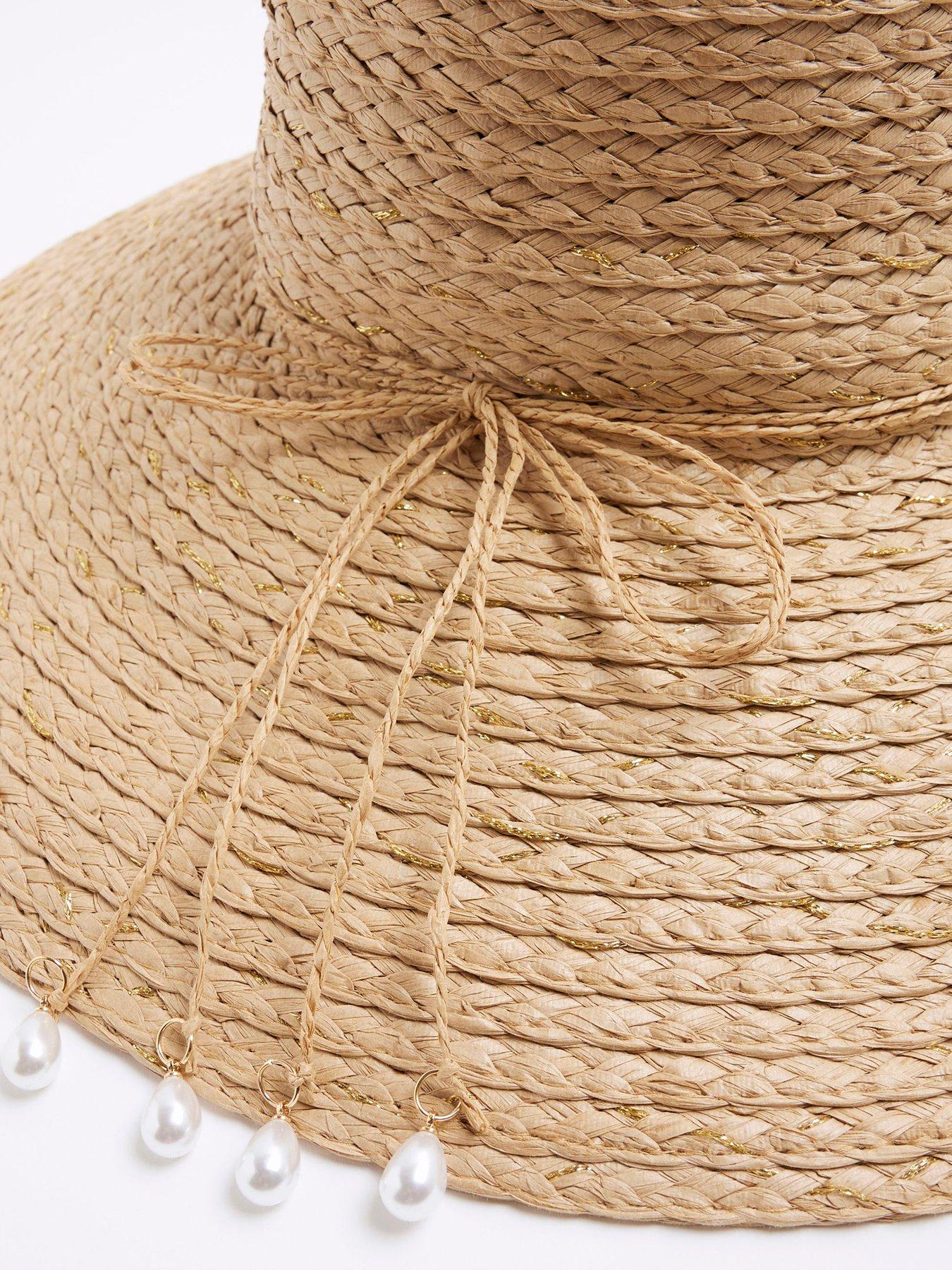  image of river-island-oversized-floppy-charm-detail-cream