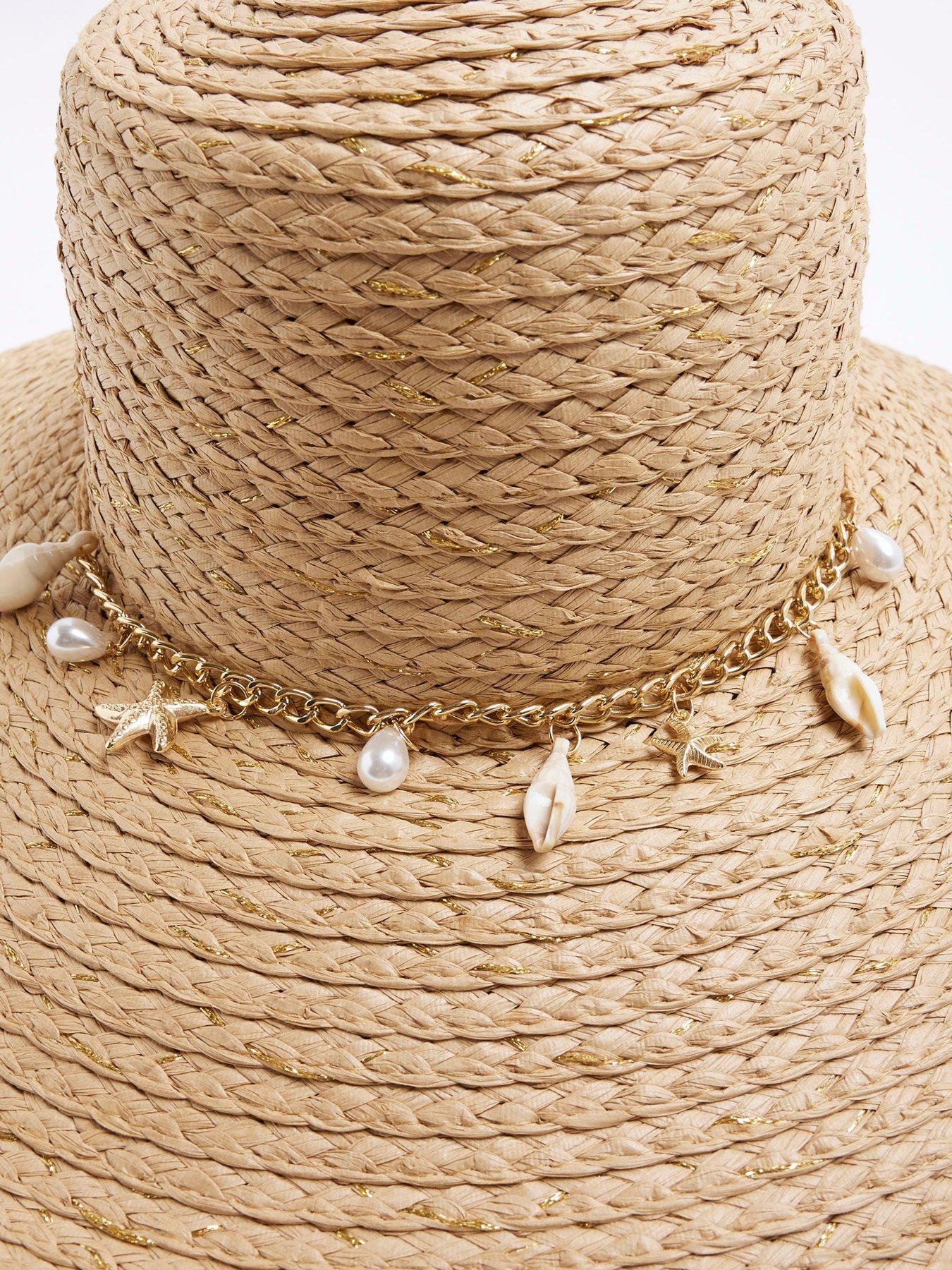  image of river-island-oversized-floppy-charm-detail-cream