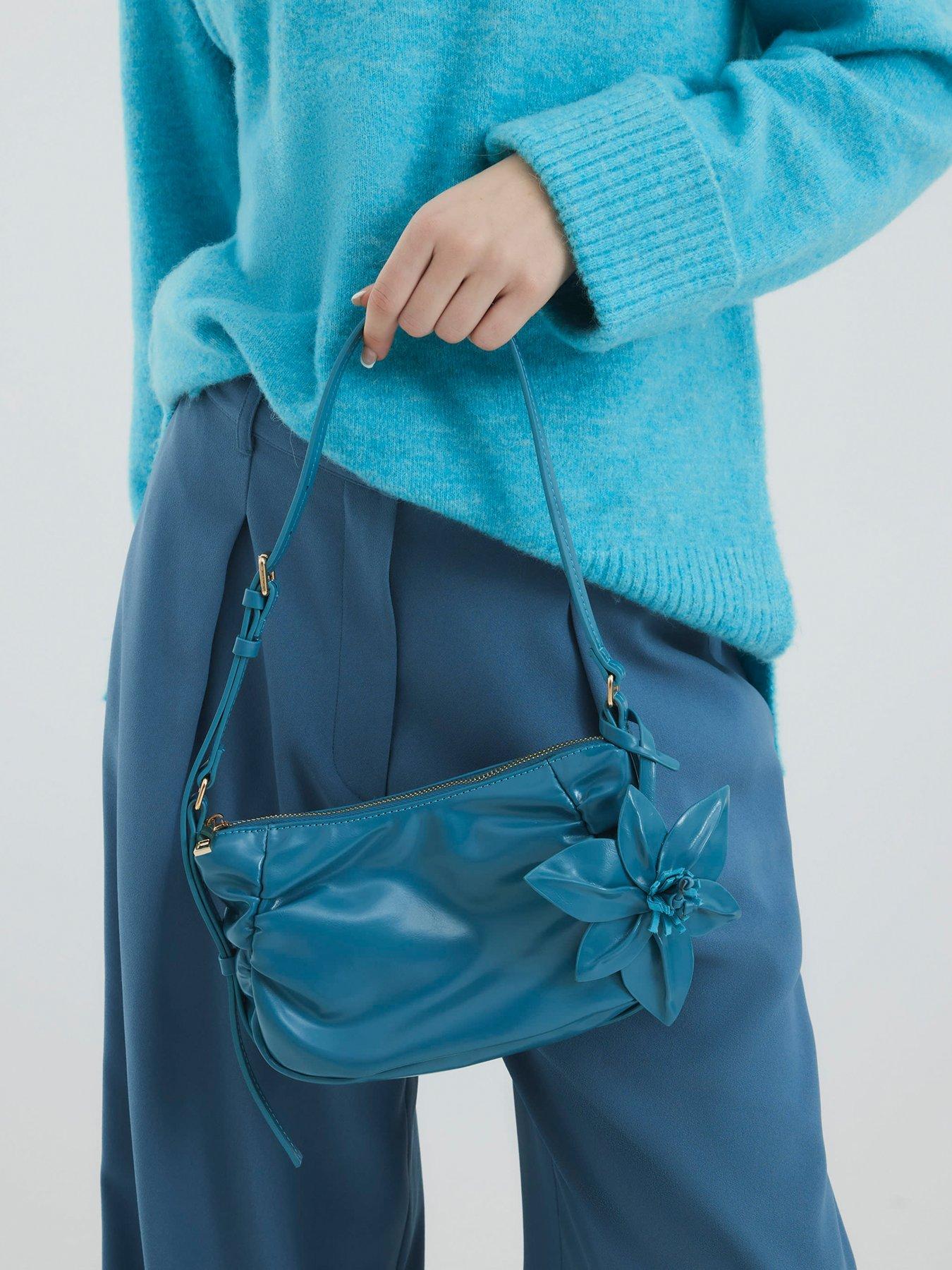  image of river-island-bean-shoulder-bag-medium-blue