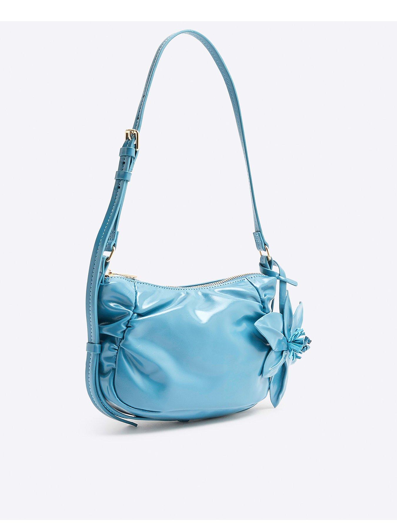  image of river-island-bean-shoulder-bag-medium-blue