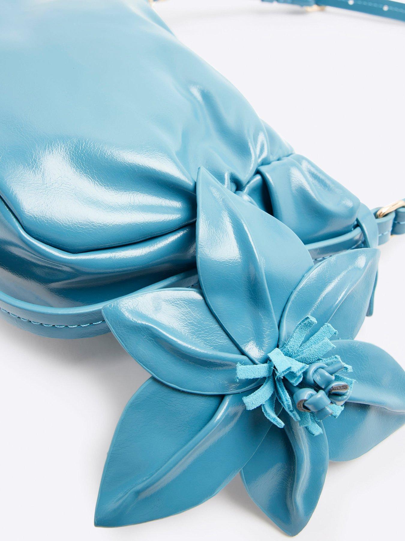  image of river-island-bean-shoulder-bag-medium-blue