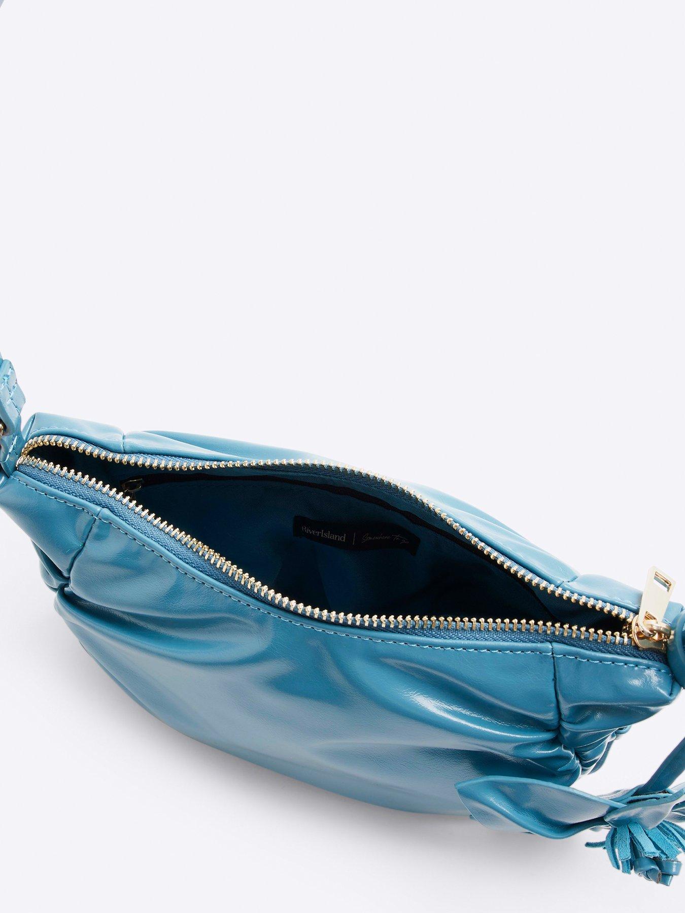  image of river-island-bean-shoulder-bag-medium-blue