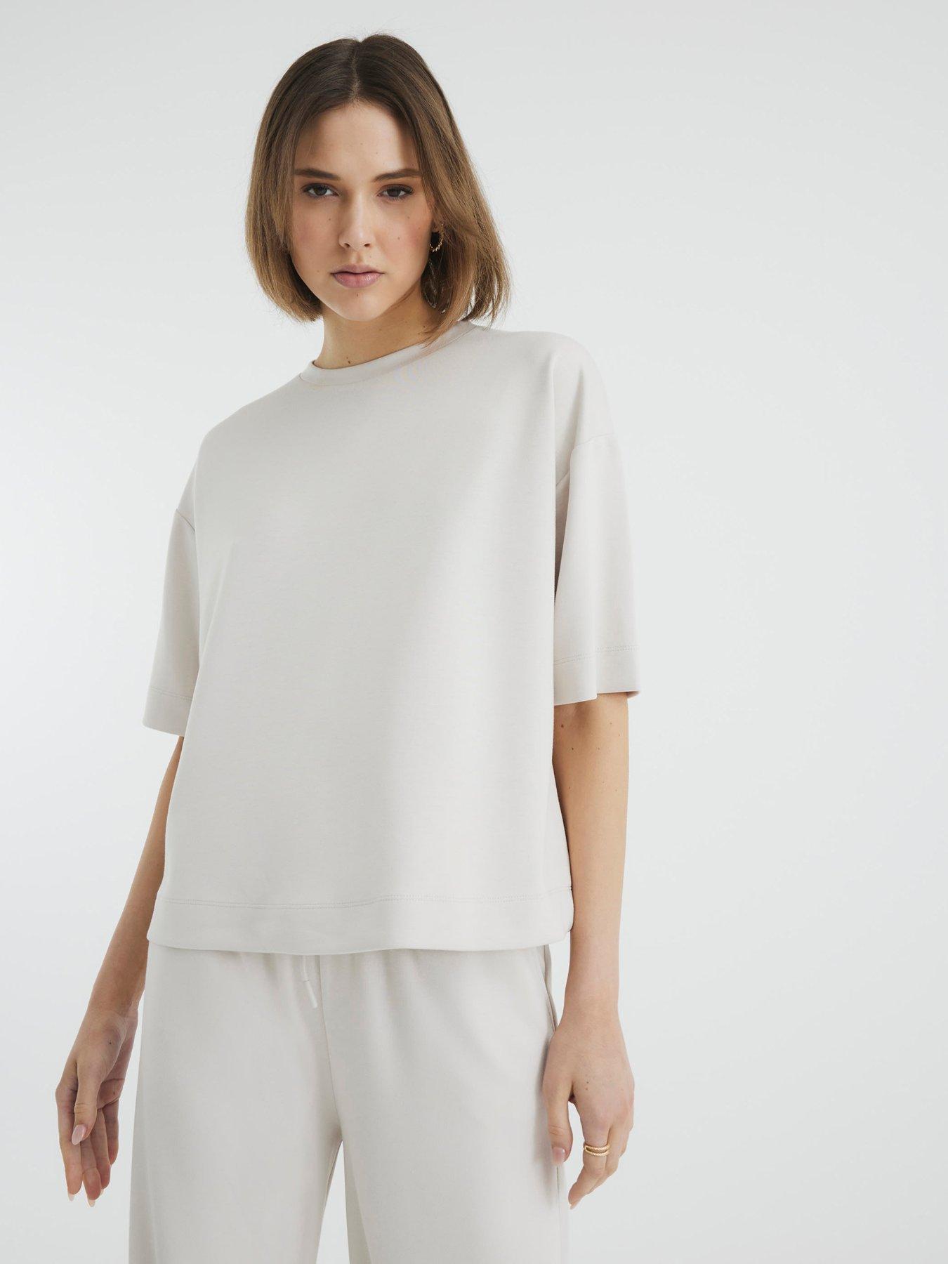undefined Boxy T-Shirt - Cream
