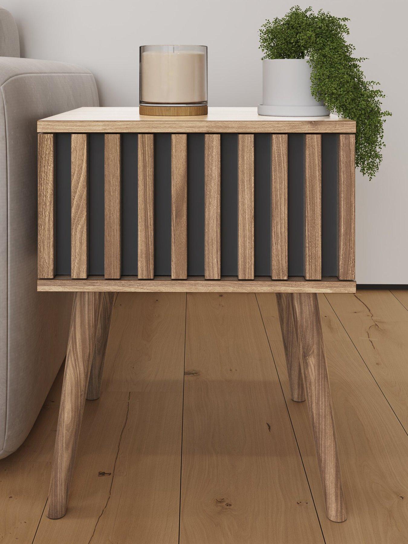 Image 1 of 7 of GFW Rowen Lamp Table - Oak/Black